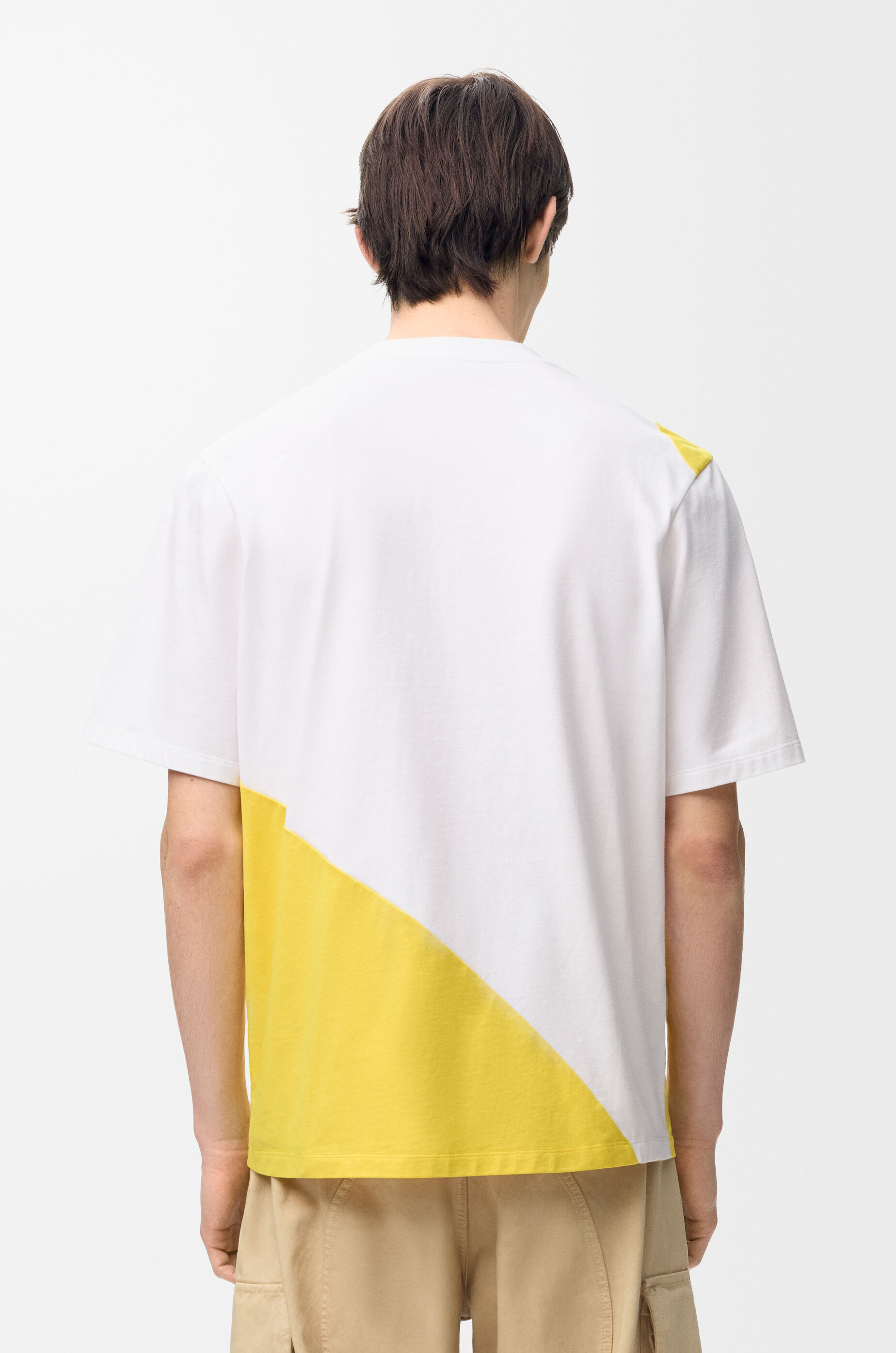LOEWE Loose fit T-shirt in cotton White/Yellow