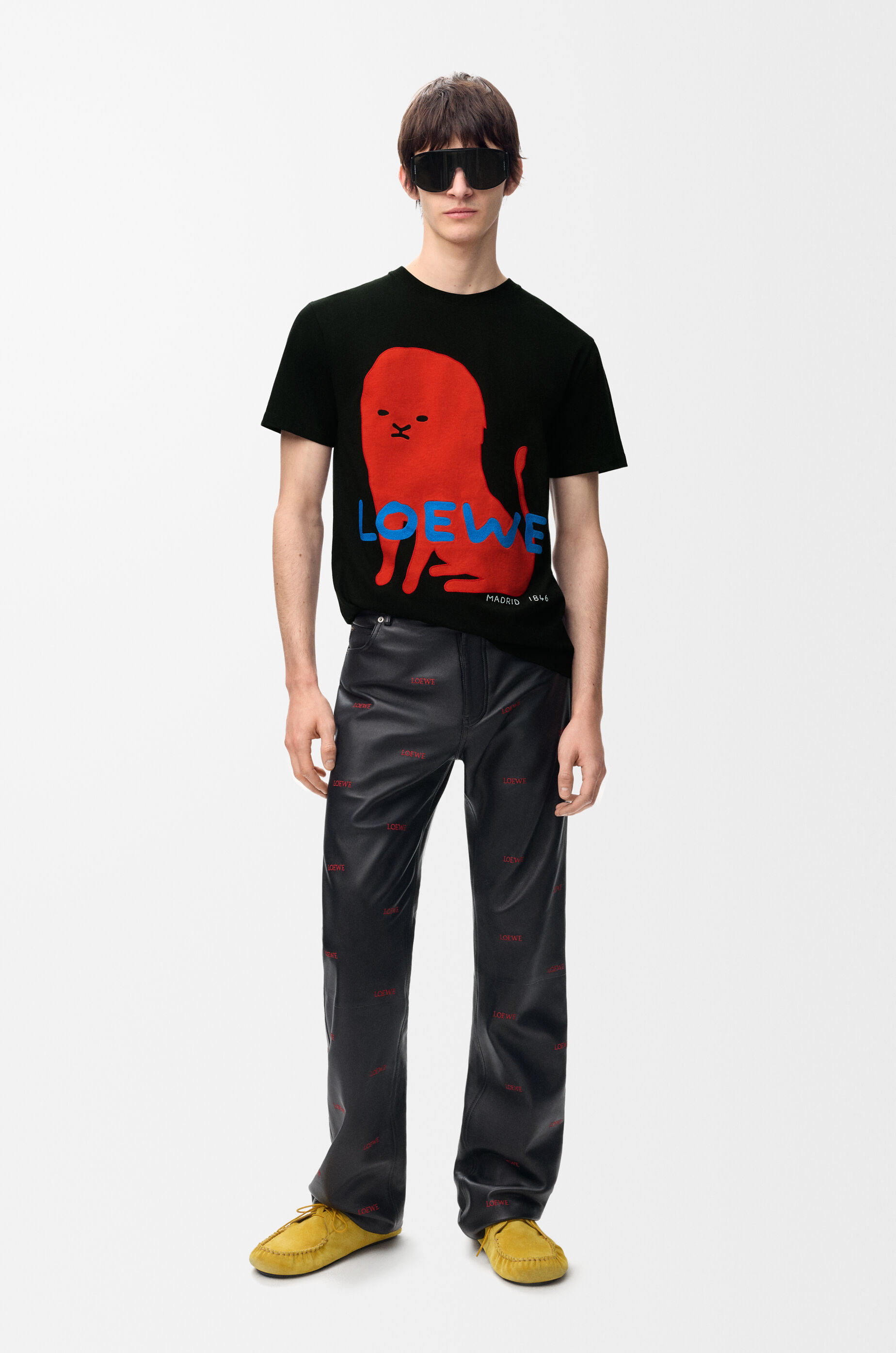 LOEWE Regular fit t-shirt in cotton Black