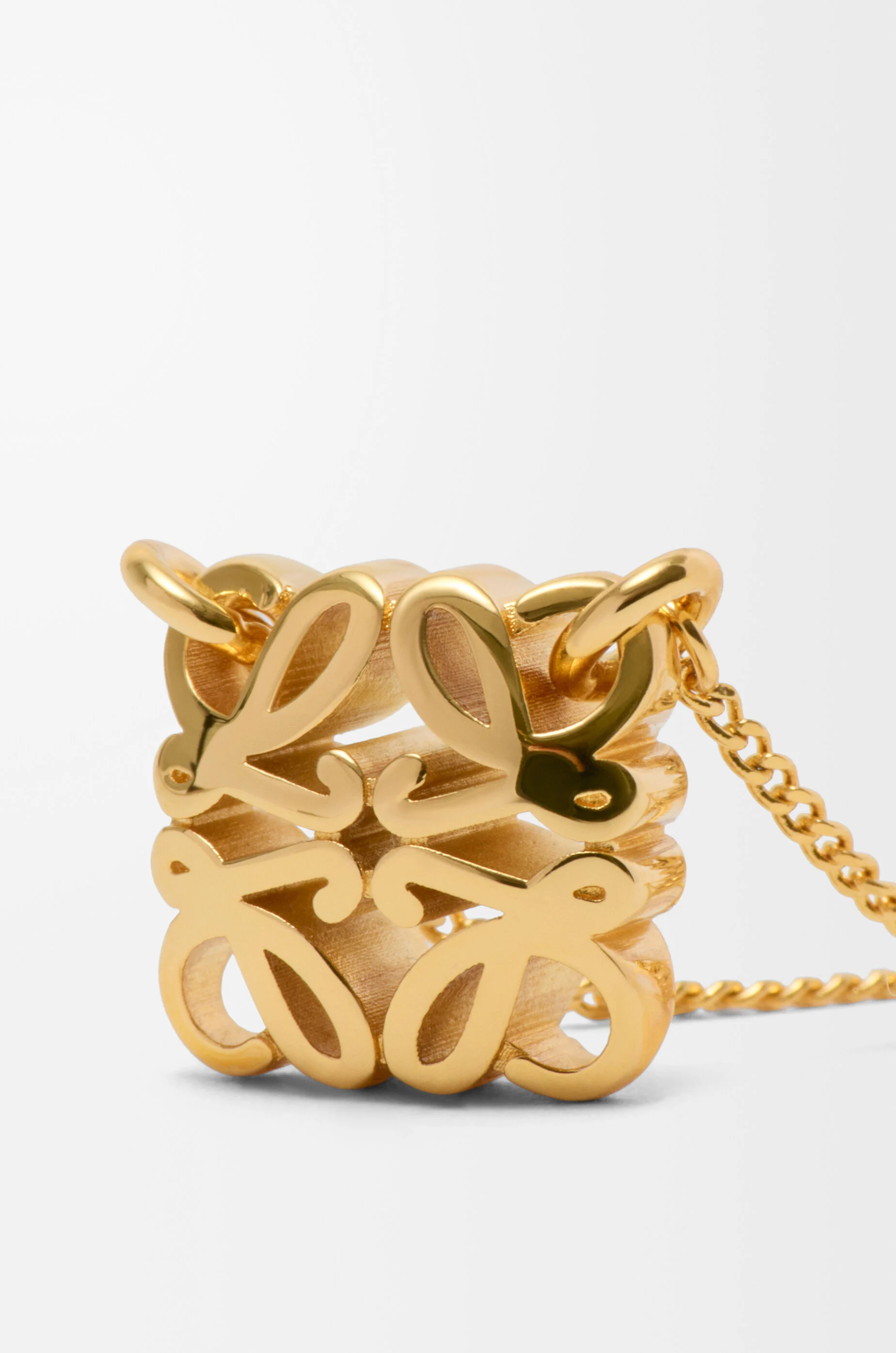 LOEWE Anagram Bombé necklace Gold