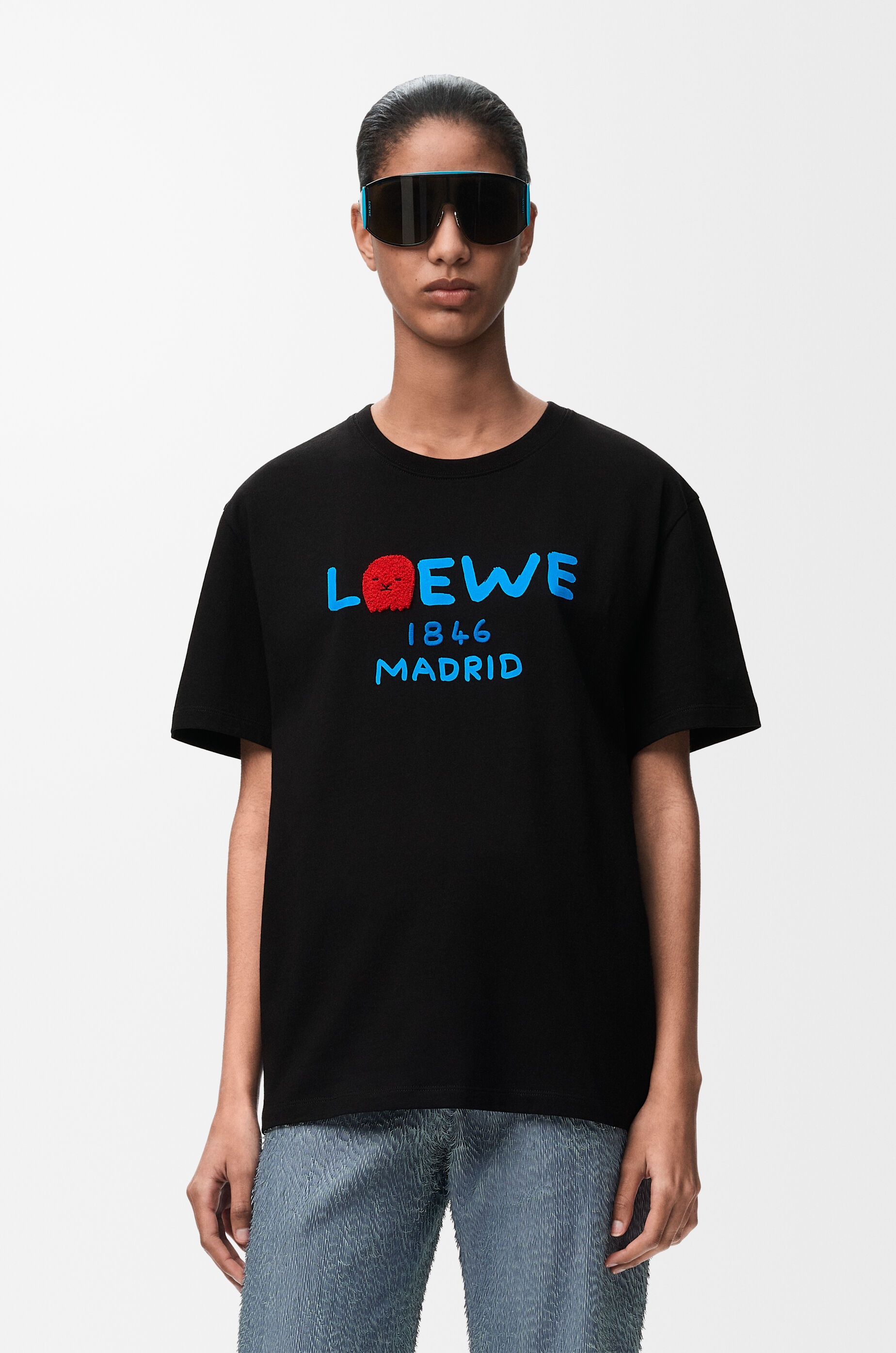 LOEWE Relaxed fit T-shirt in cotton Black