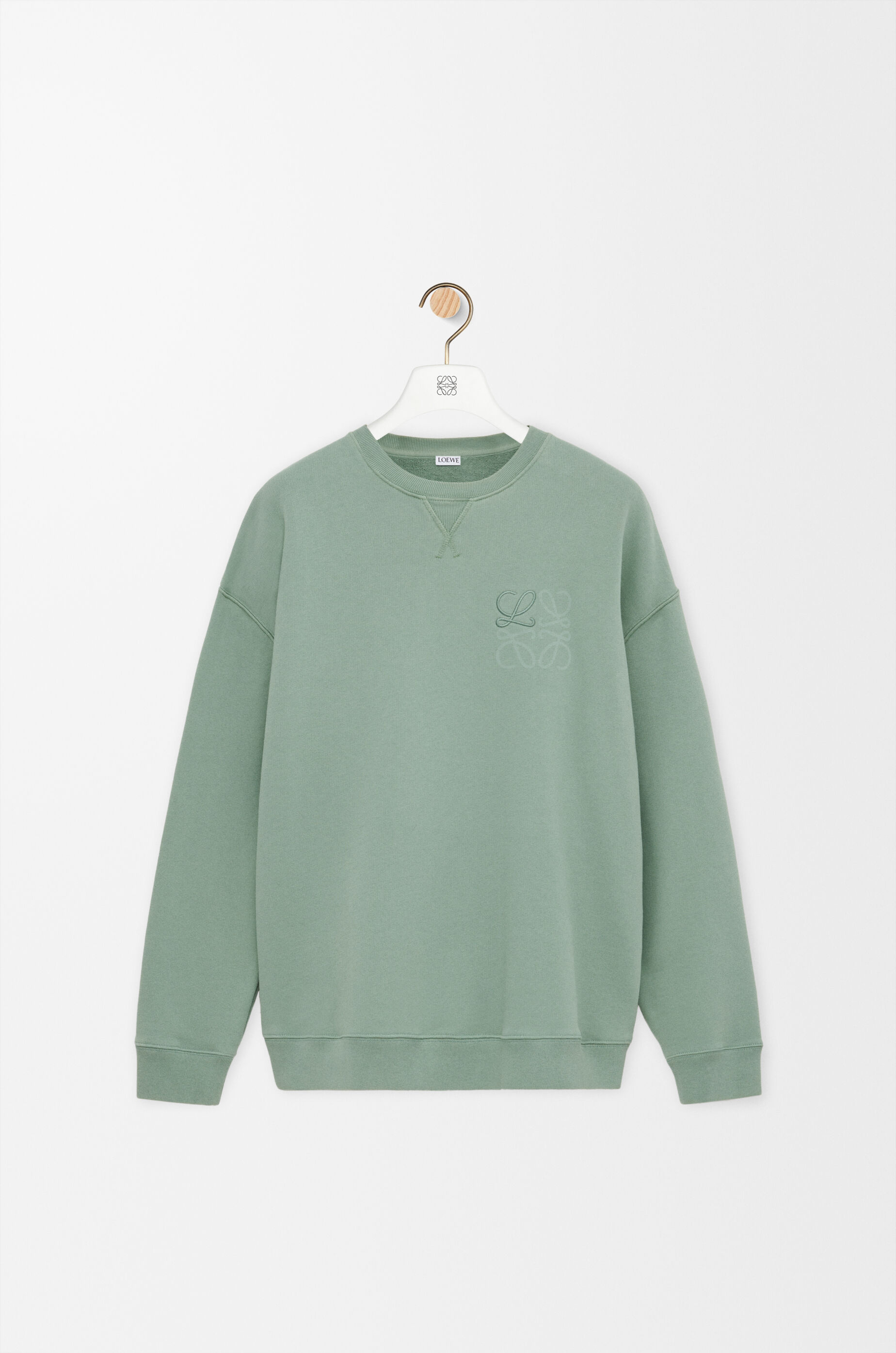 LOEWE Anagram sweatshirt in cotton Sage