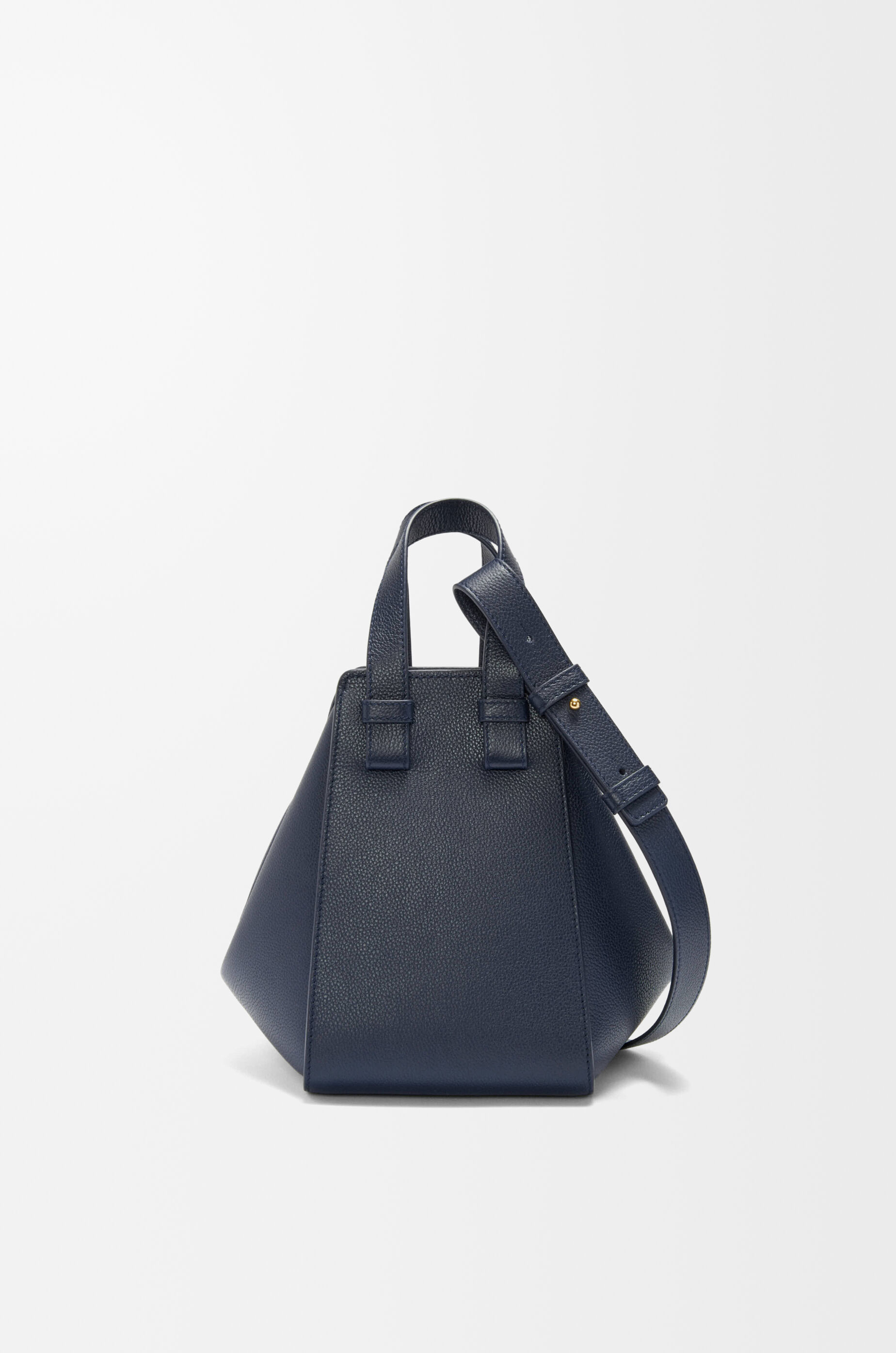 LOEWE Compact Hammock bag in soft grained calfskin Deep Navy