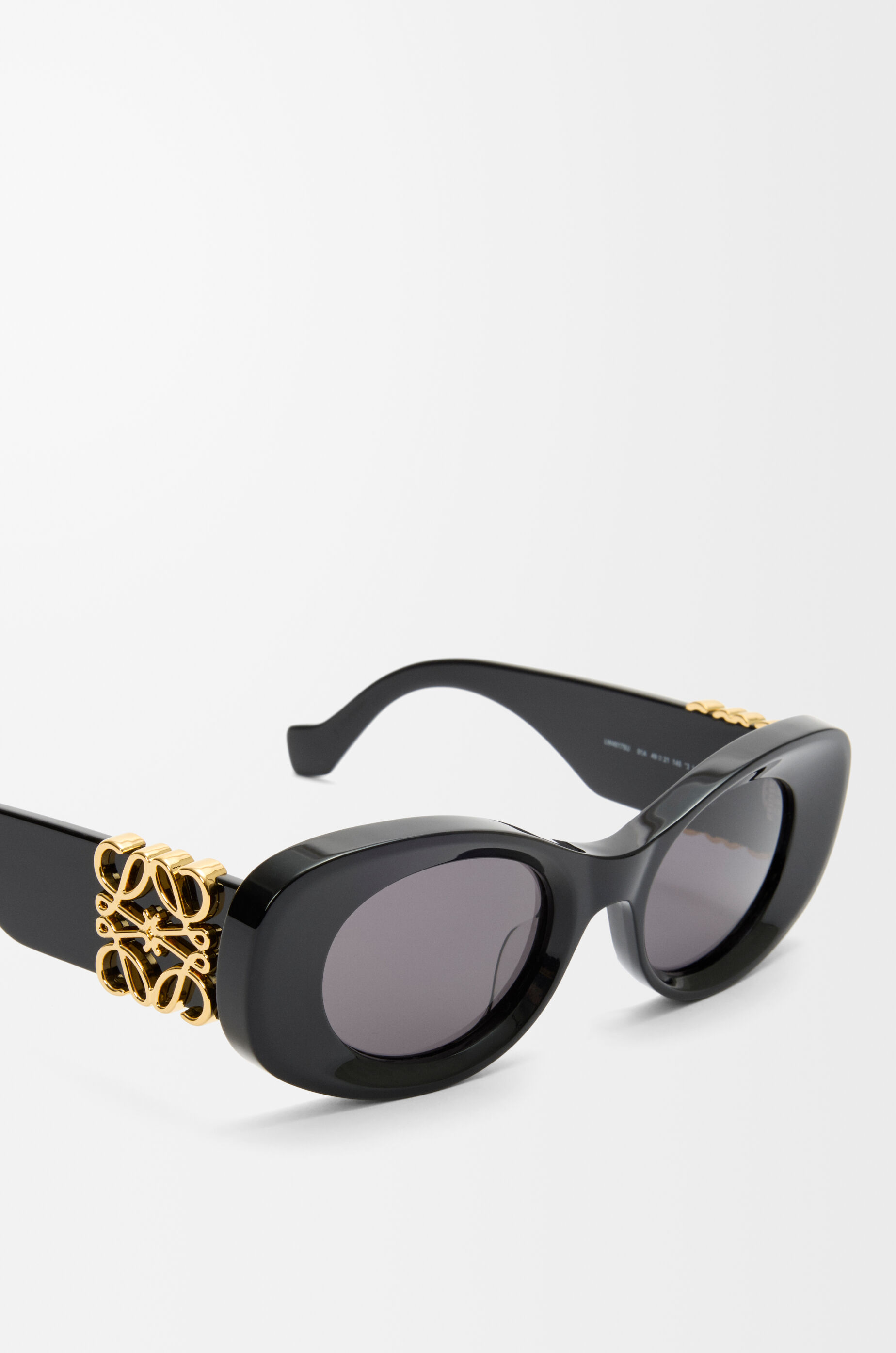 LOEWE Beveled Oval Maxi Anagram sunglasses Black