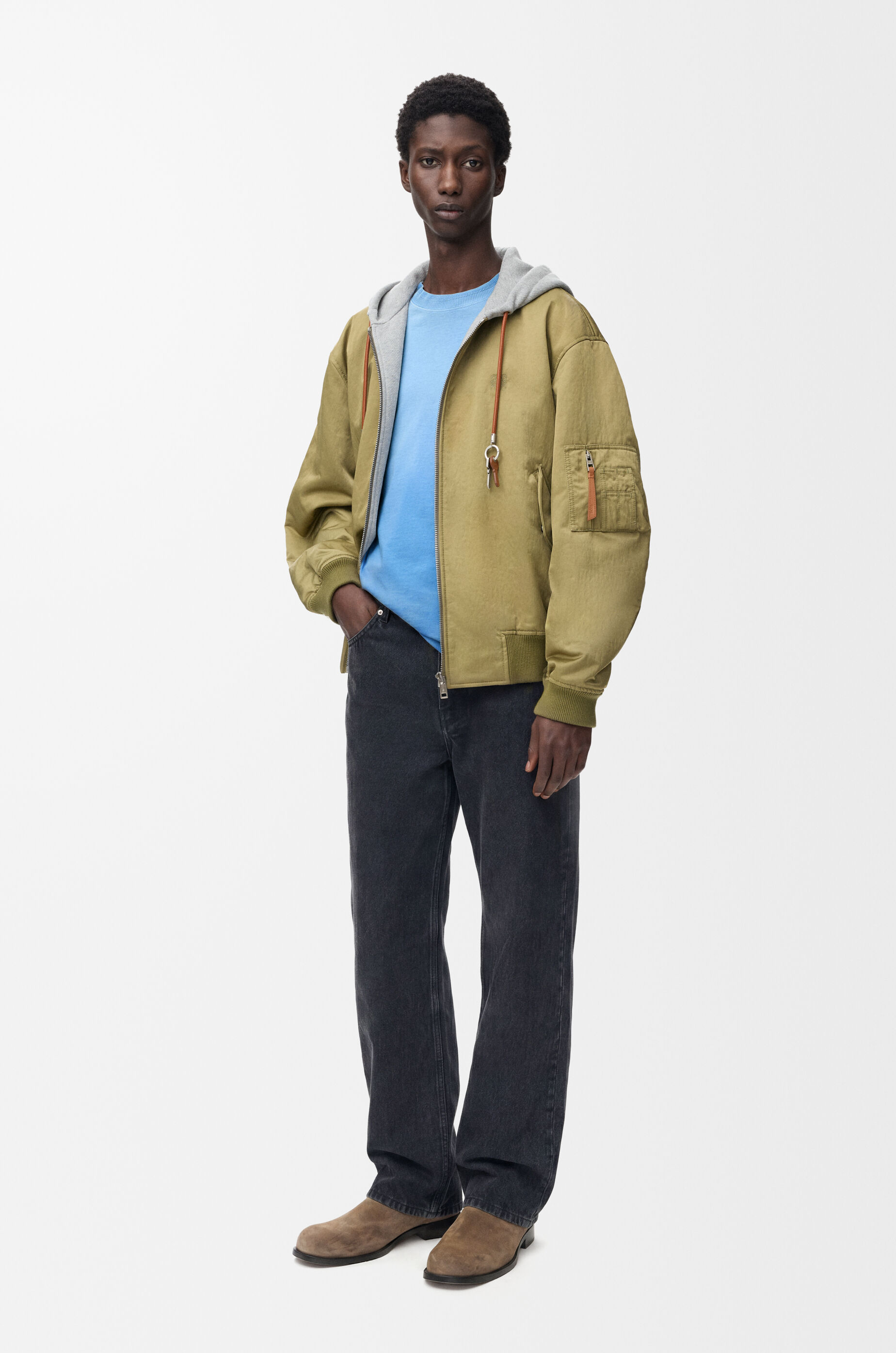LOEWE Regular fit T-shirt in cotton Blue