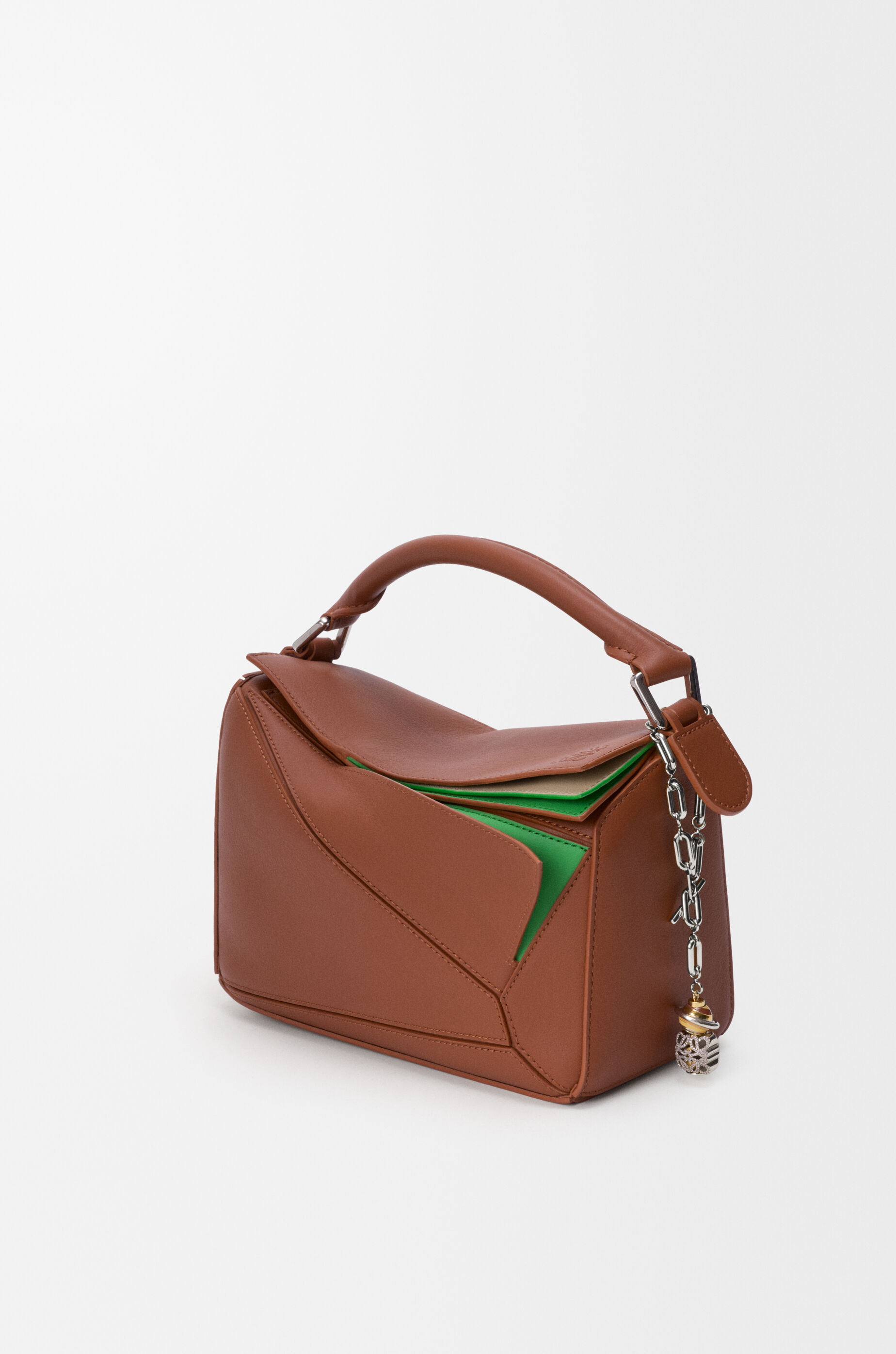 LOEWE Anagram Bombé dice Silver/Pink
