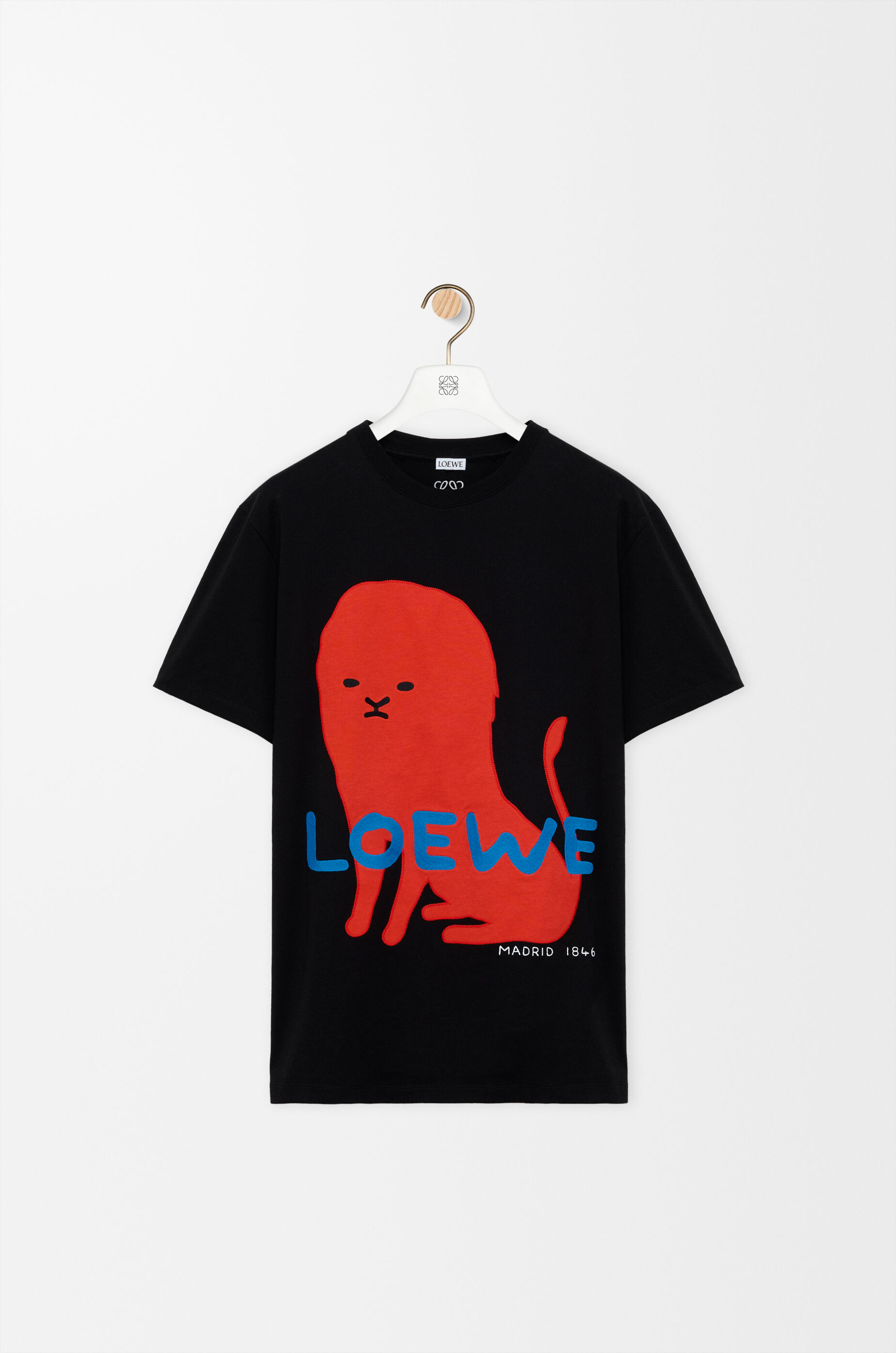LOEWE Regular fit t-shirt in cotton Black