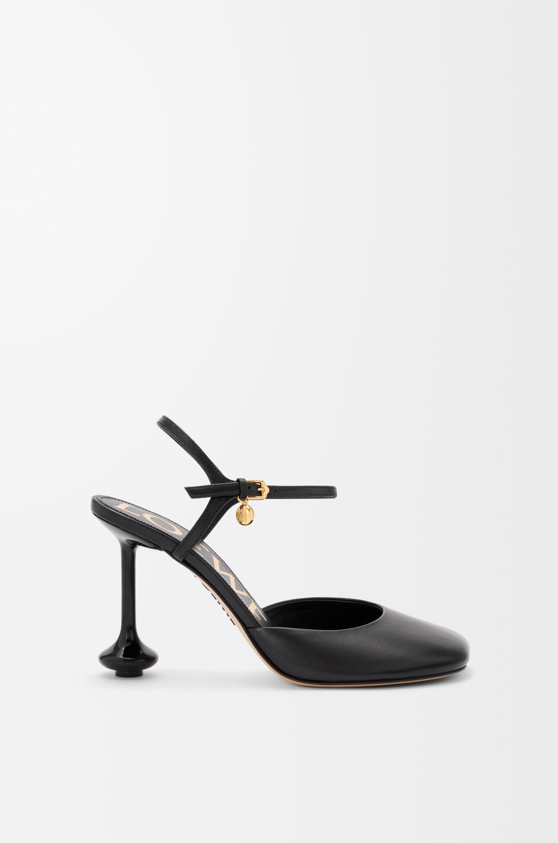 LOEWE Toy ankle strap pump in lambskin Black