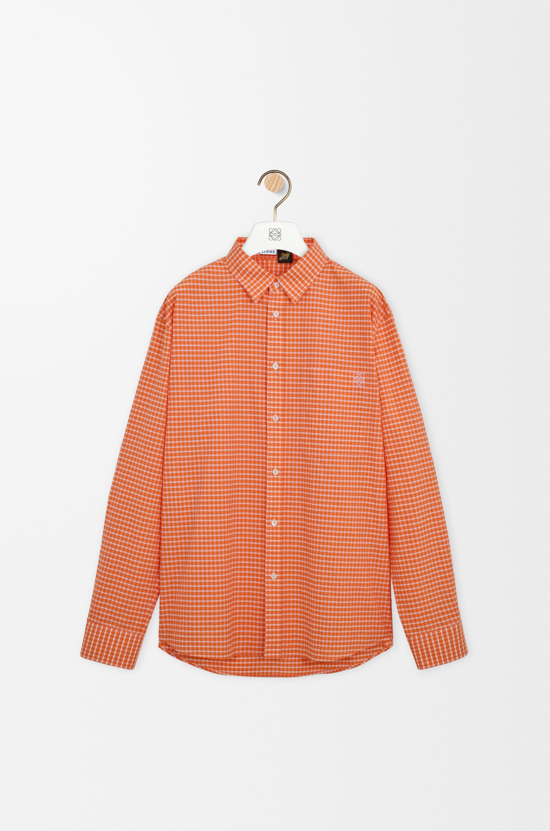 LOEWE Shirt in cotton Orange/White