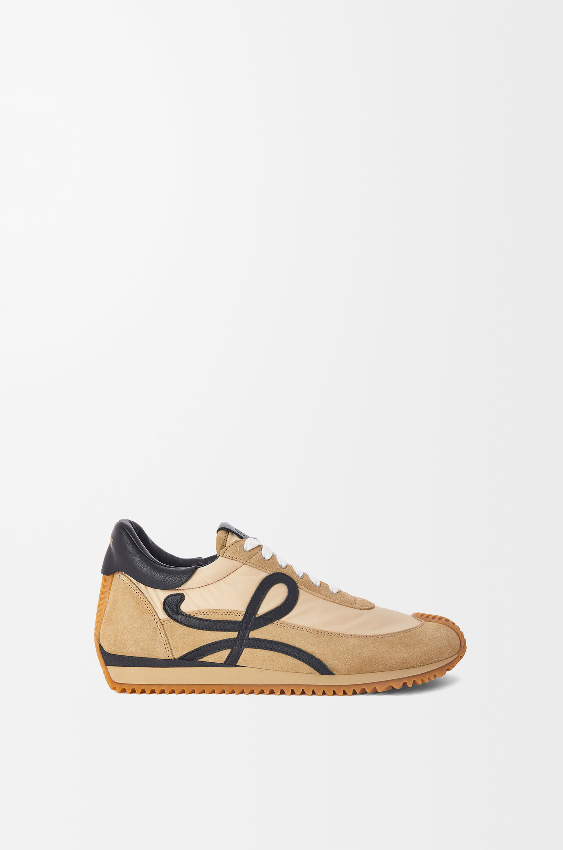 LOEWE Flow Runner in nylon and suede Gold/Black