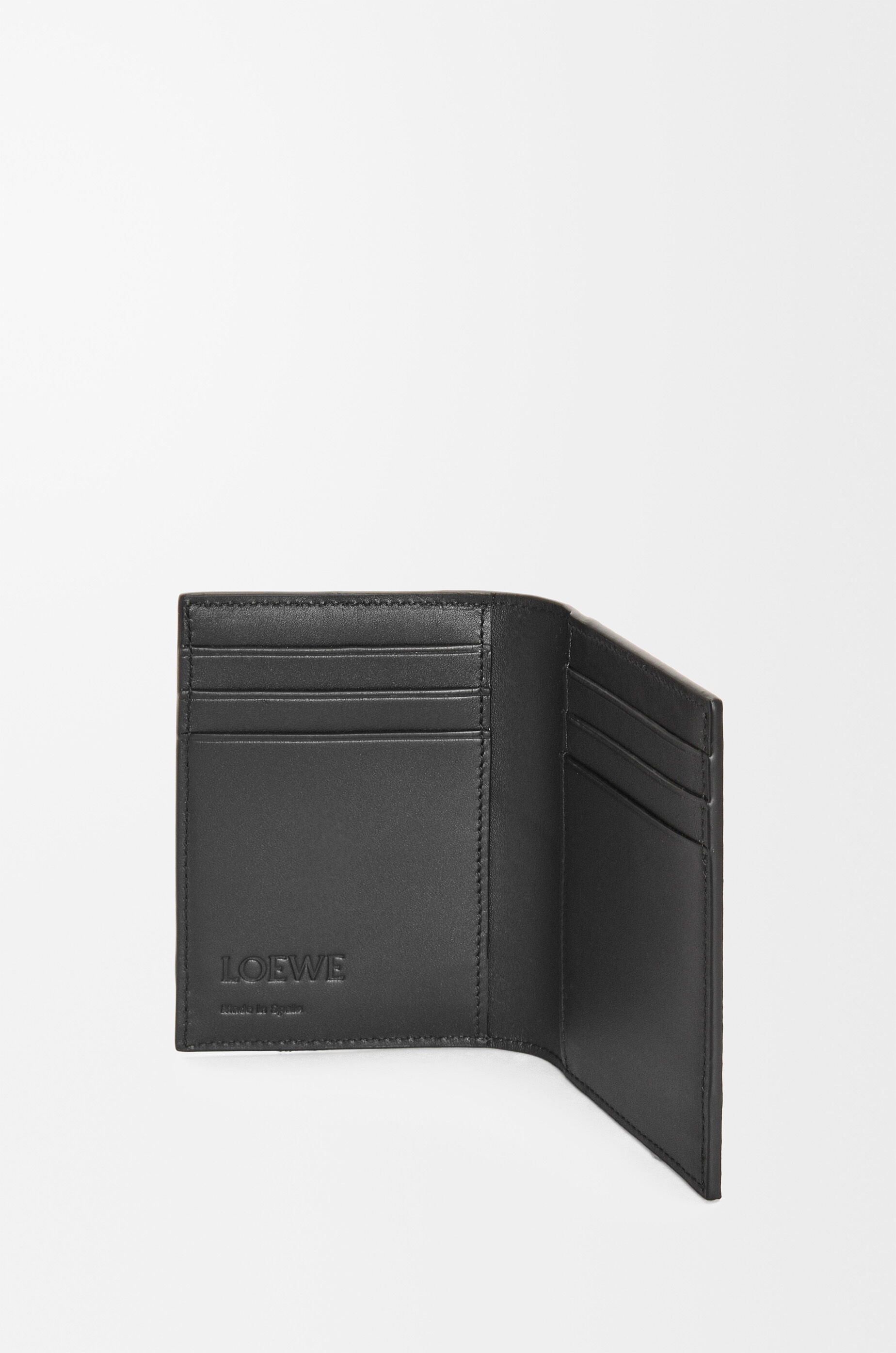 LOEWE Puzzle bifold cardholder in classic calfskin Black