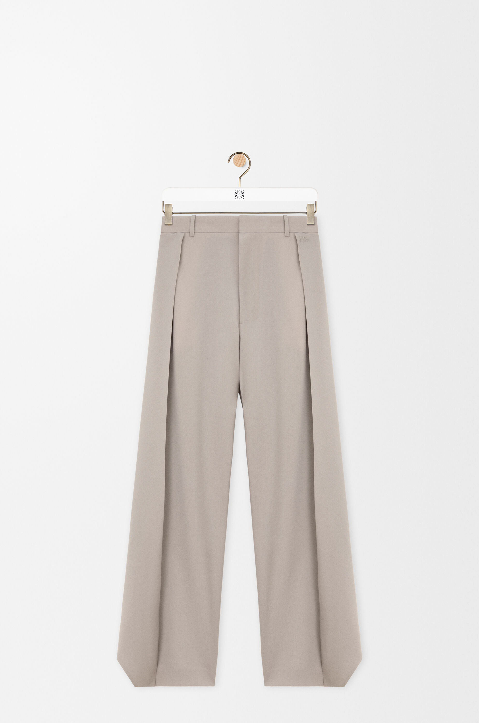 LOEWE Trousers in wool Light Taupe