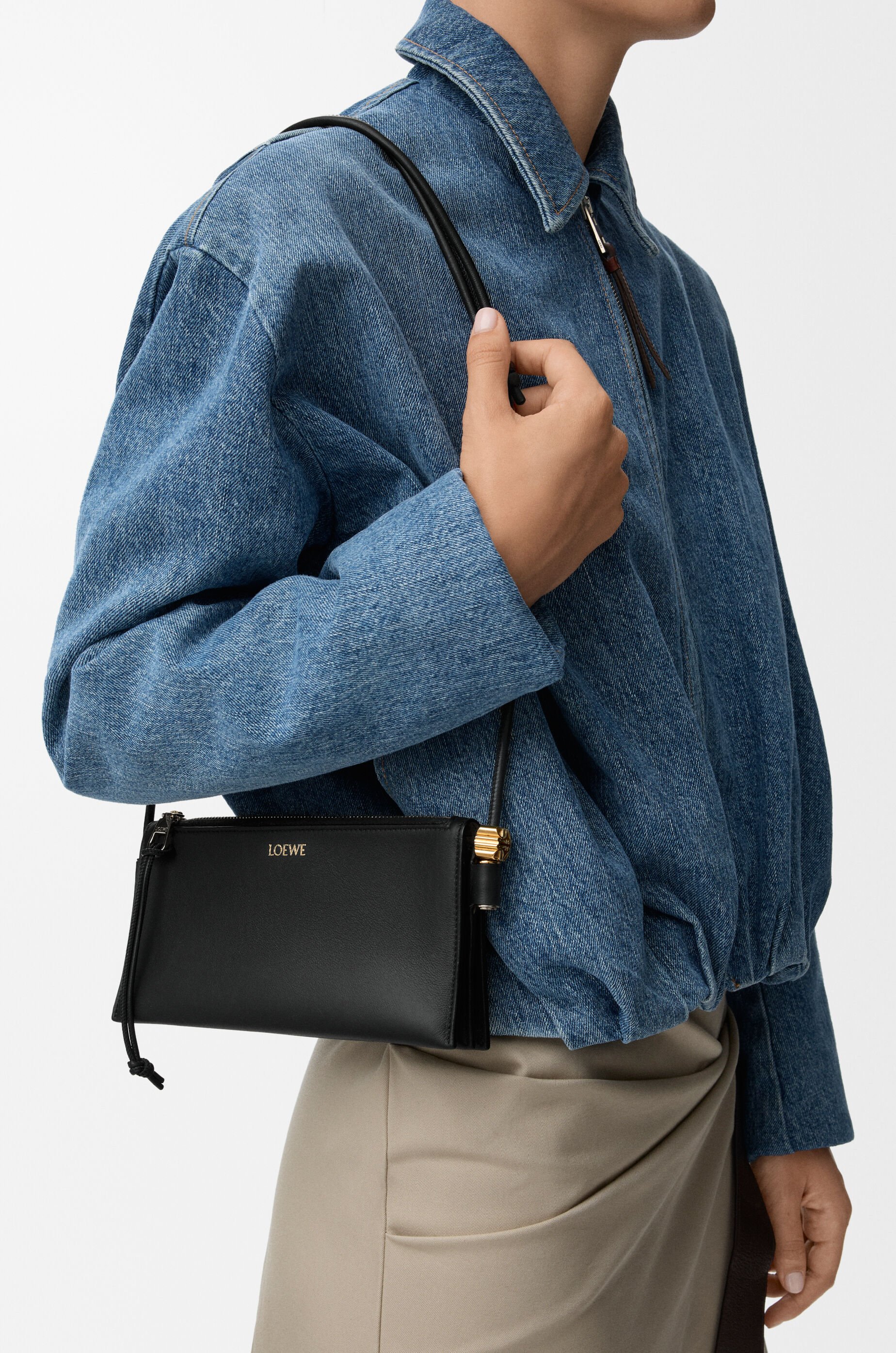 LOEWE Joya pouch in nappa calfskin Black