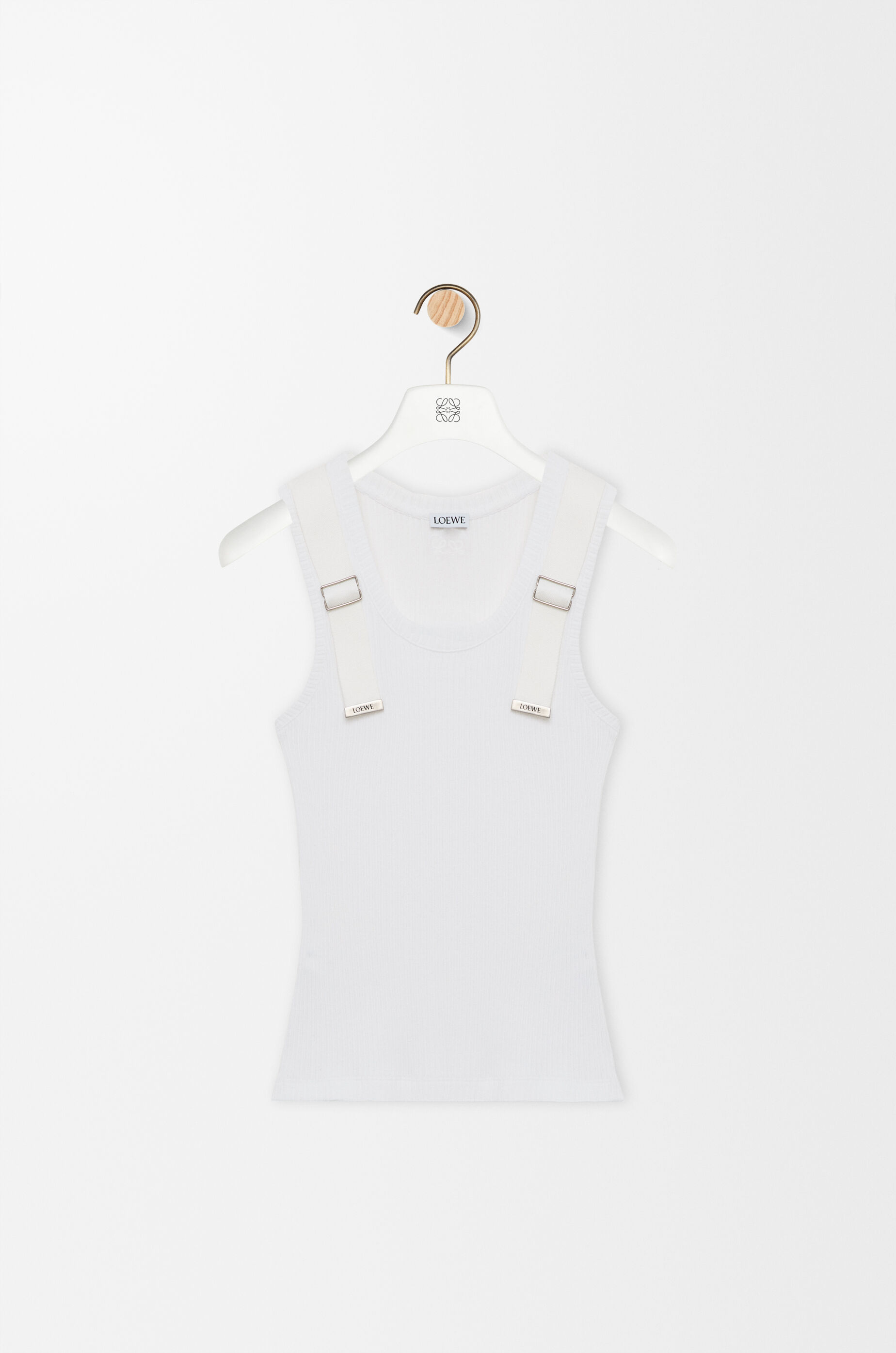 LOEWE Tank top in stretch cotton White