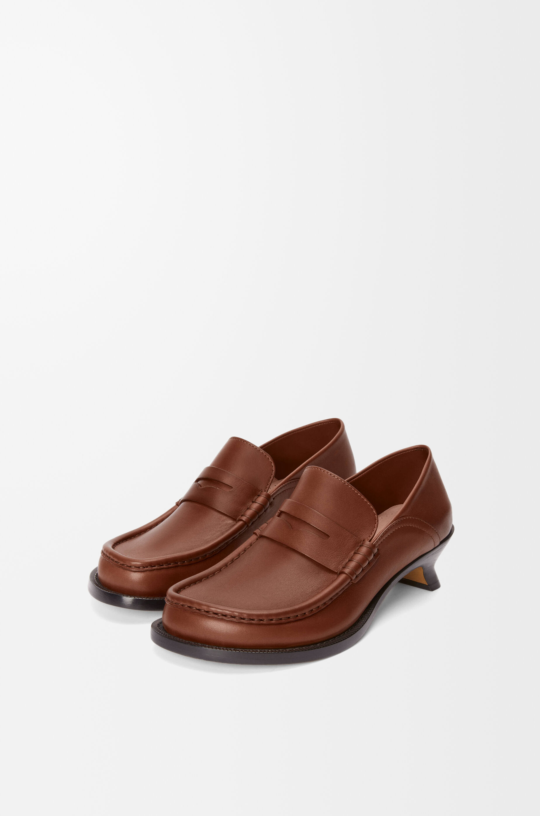 LOEWE Campo loafer in soft calfskin Rust