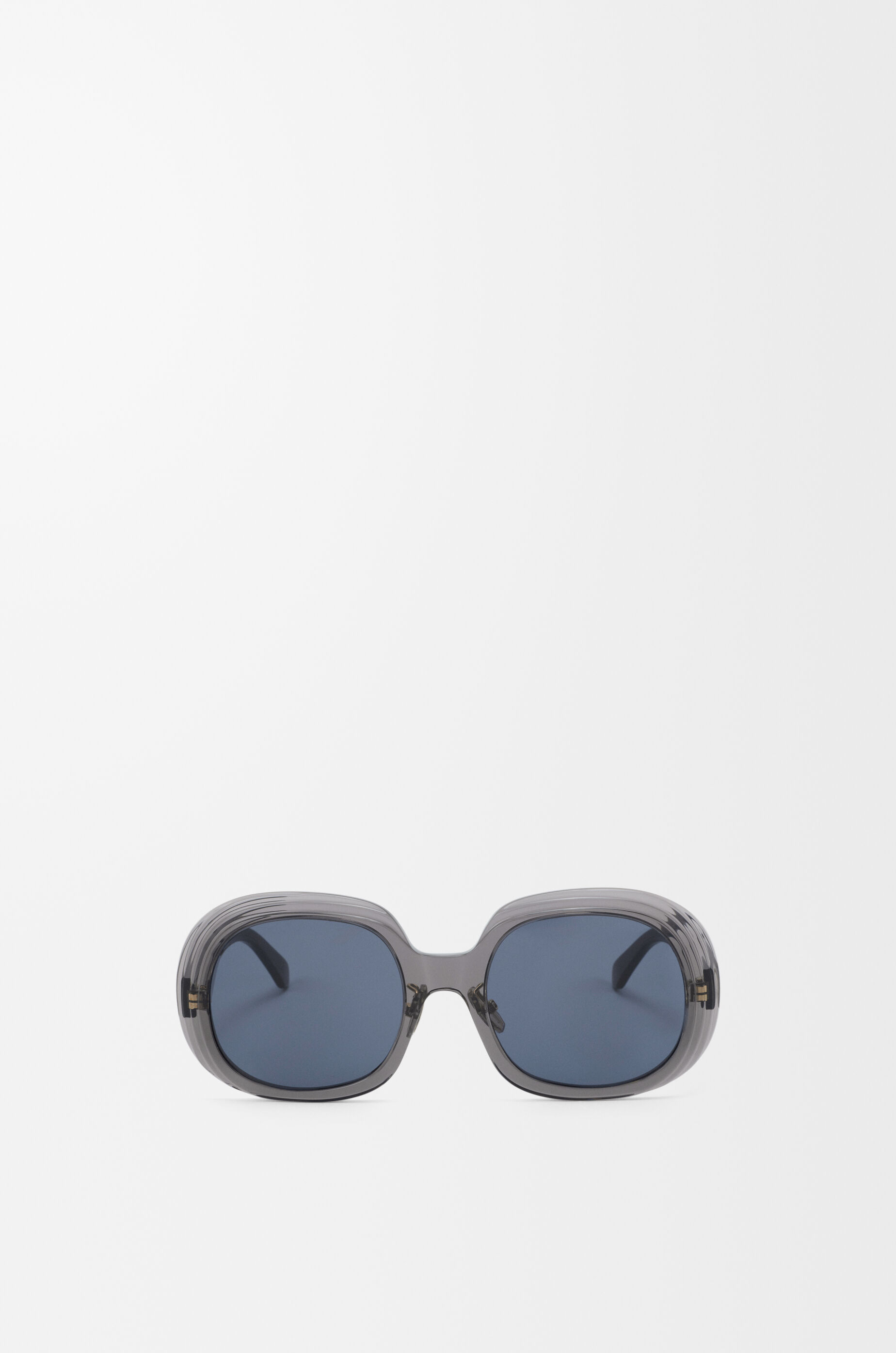 LOEWE Mini Anagram Steps Square sunglasses Transparent Asphalt