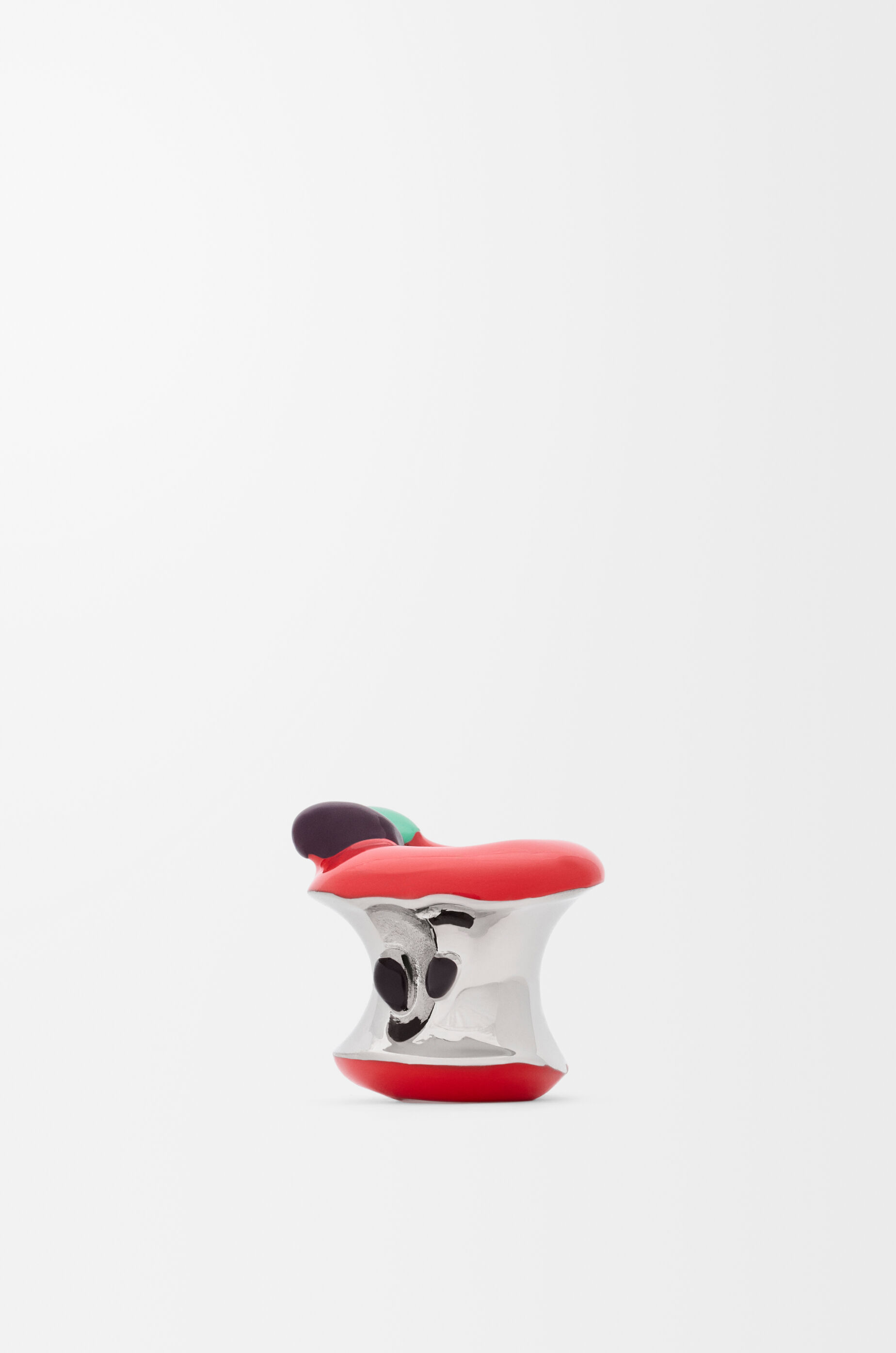 LOEWE Apple dice Silver/Red