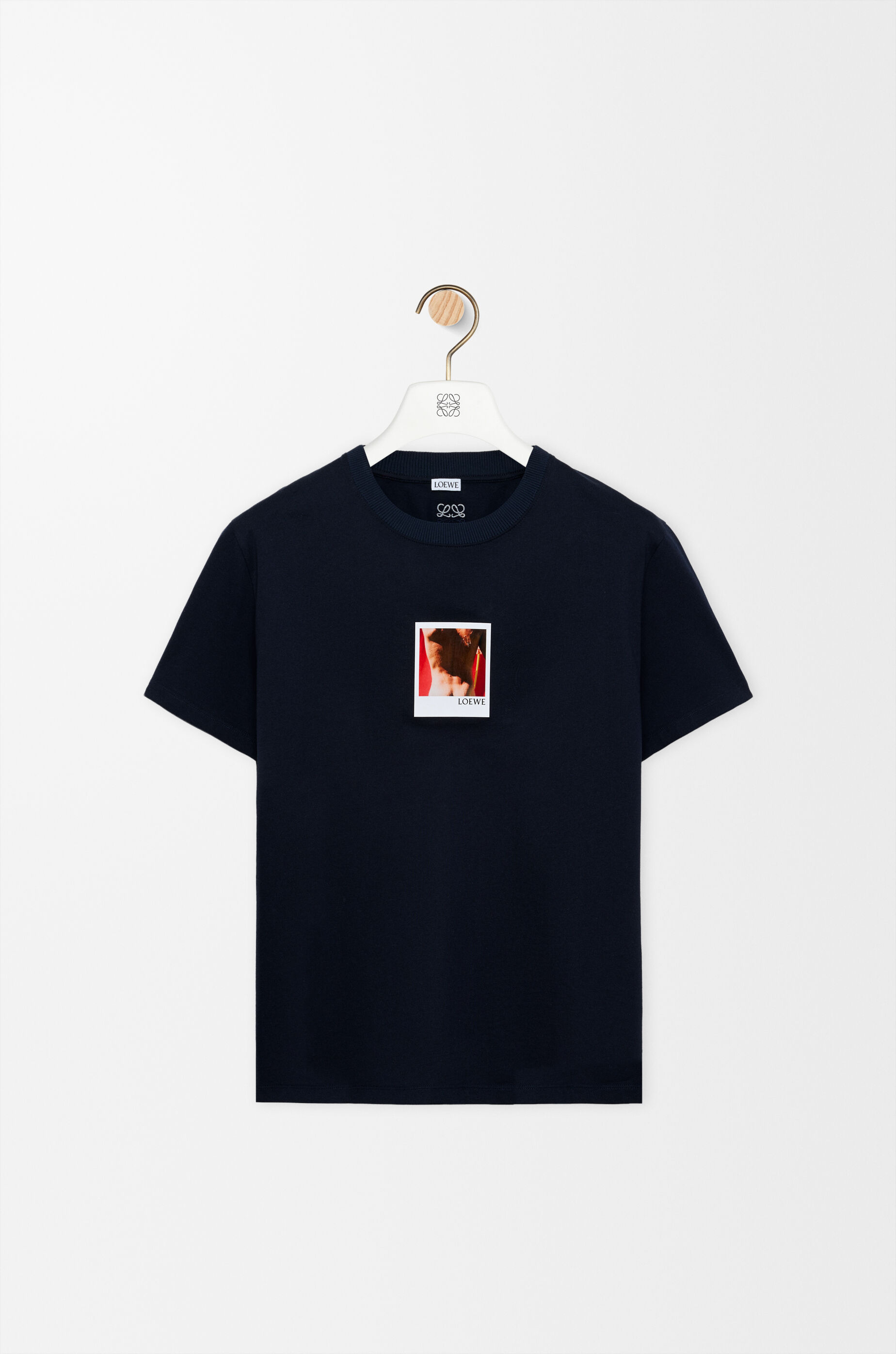 LOEWE T-shirt in cotton Navy/White