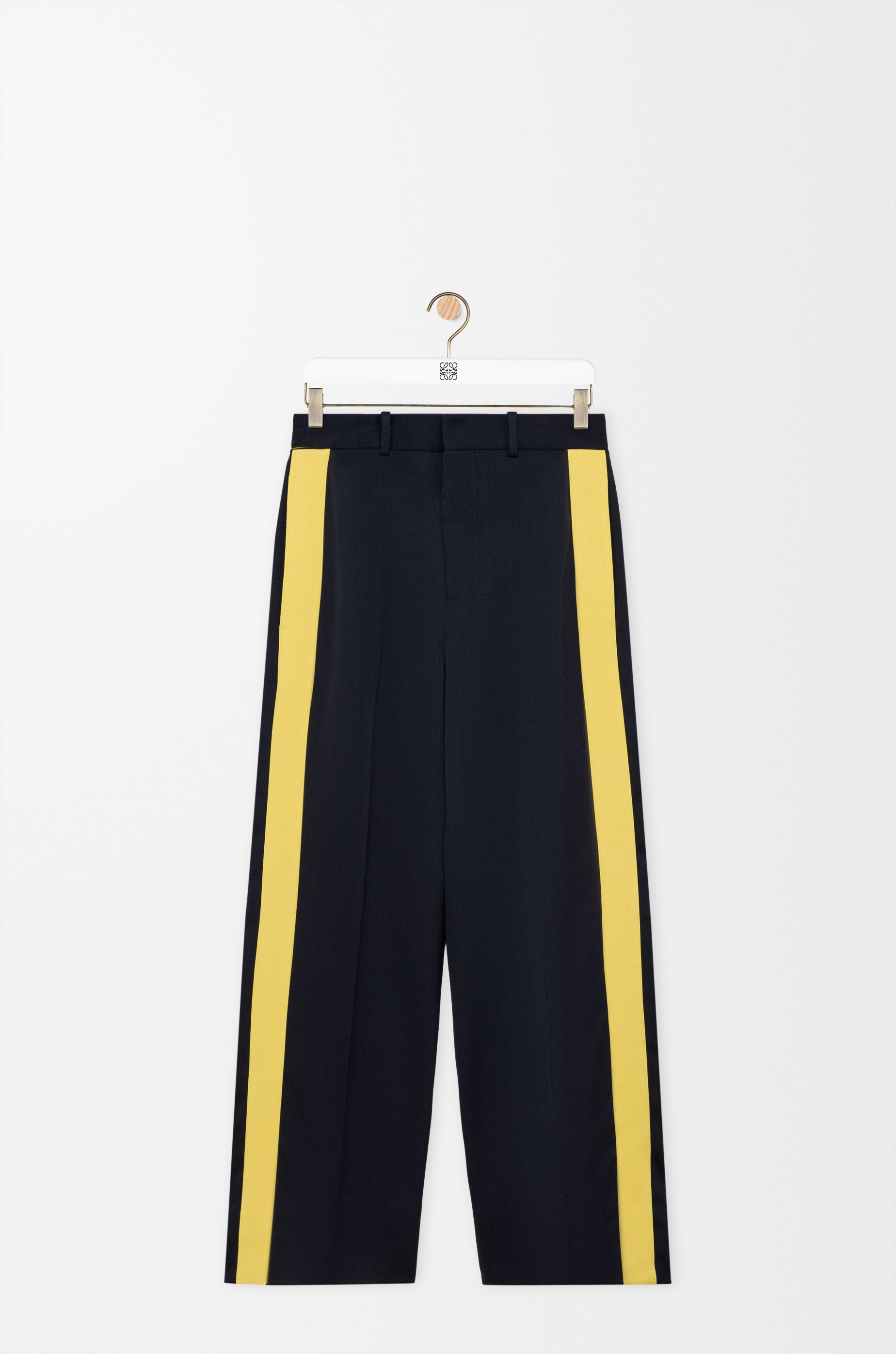 LOEWE Trousers in wool blend Navy/Yellow