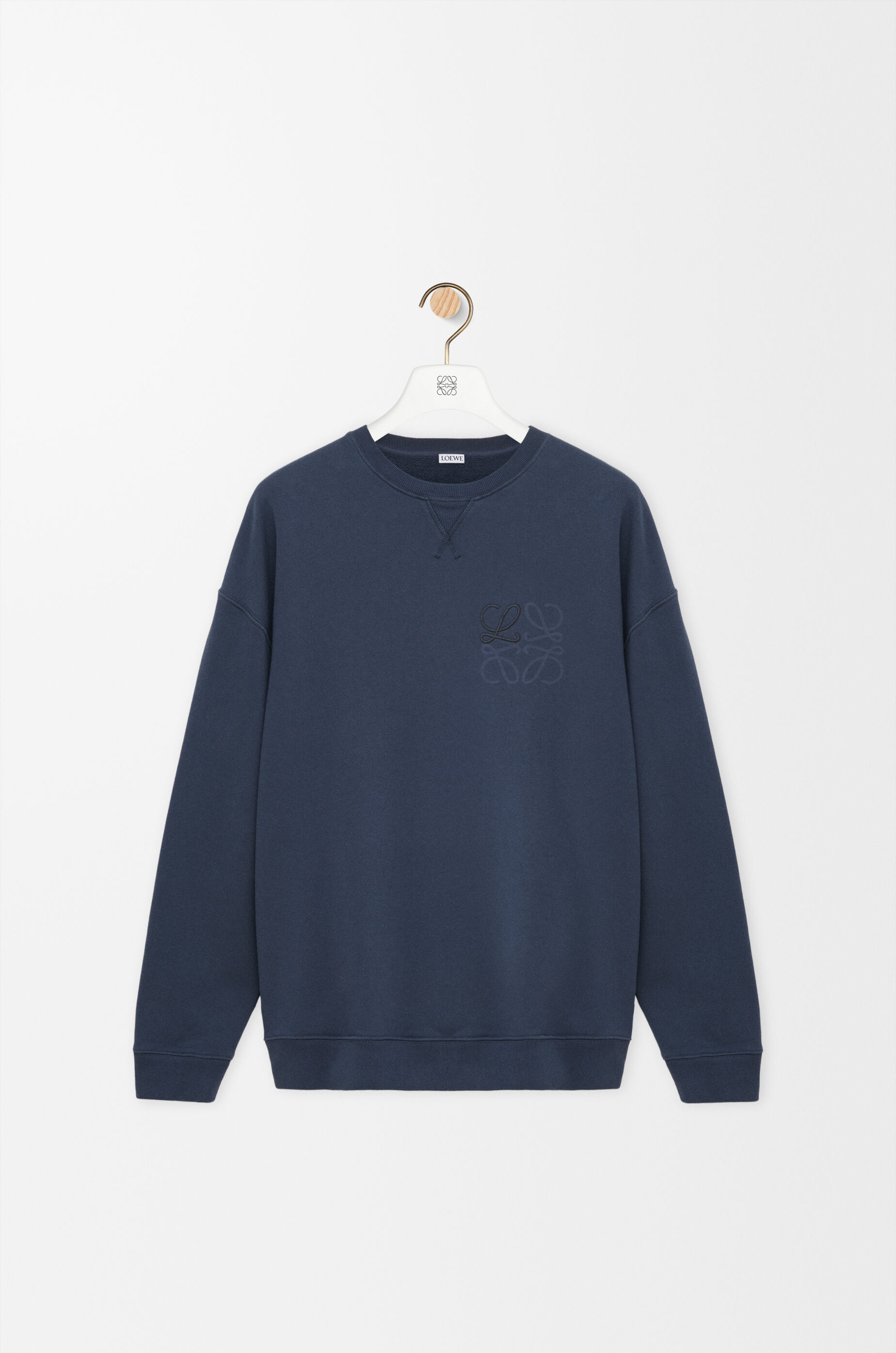 LOEWE Anagram sweatshirt in cotton Indigo Blue