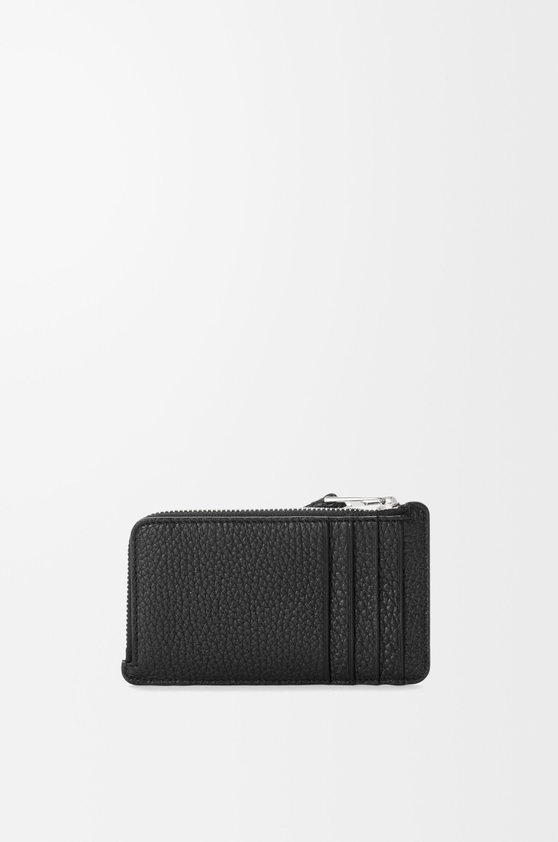 LOEWE Puzzle coin cardholder in supple grained calfskin Black