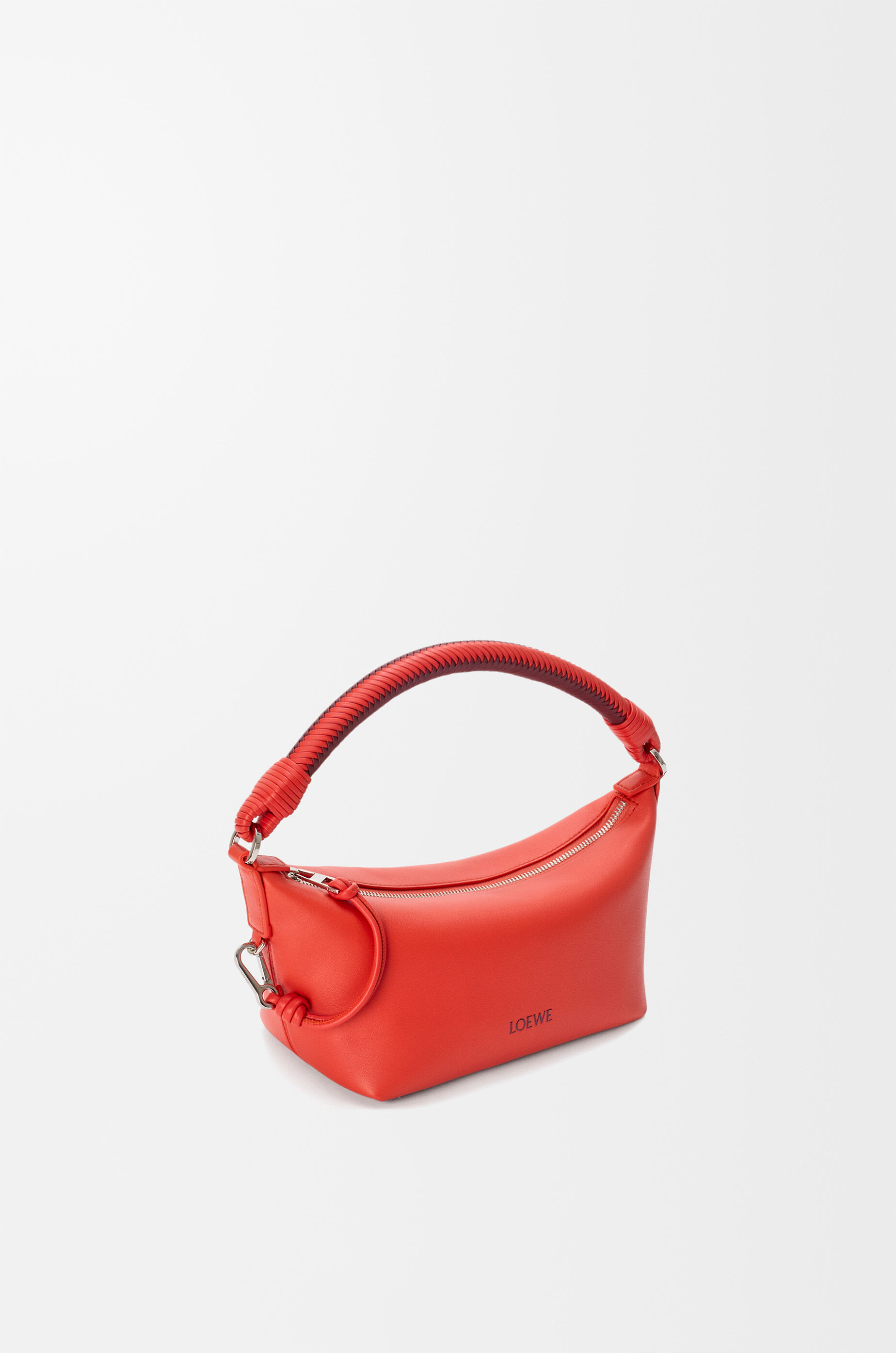 LOEWE Cala mini bag in mellow nappa lambskin Sunrise Orange/Pink Copper Red