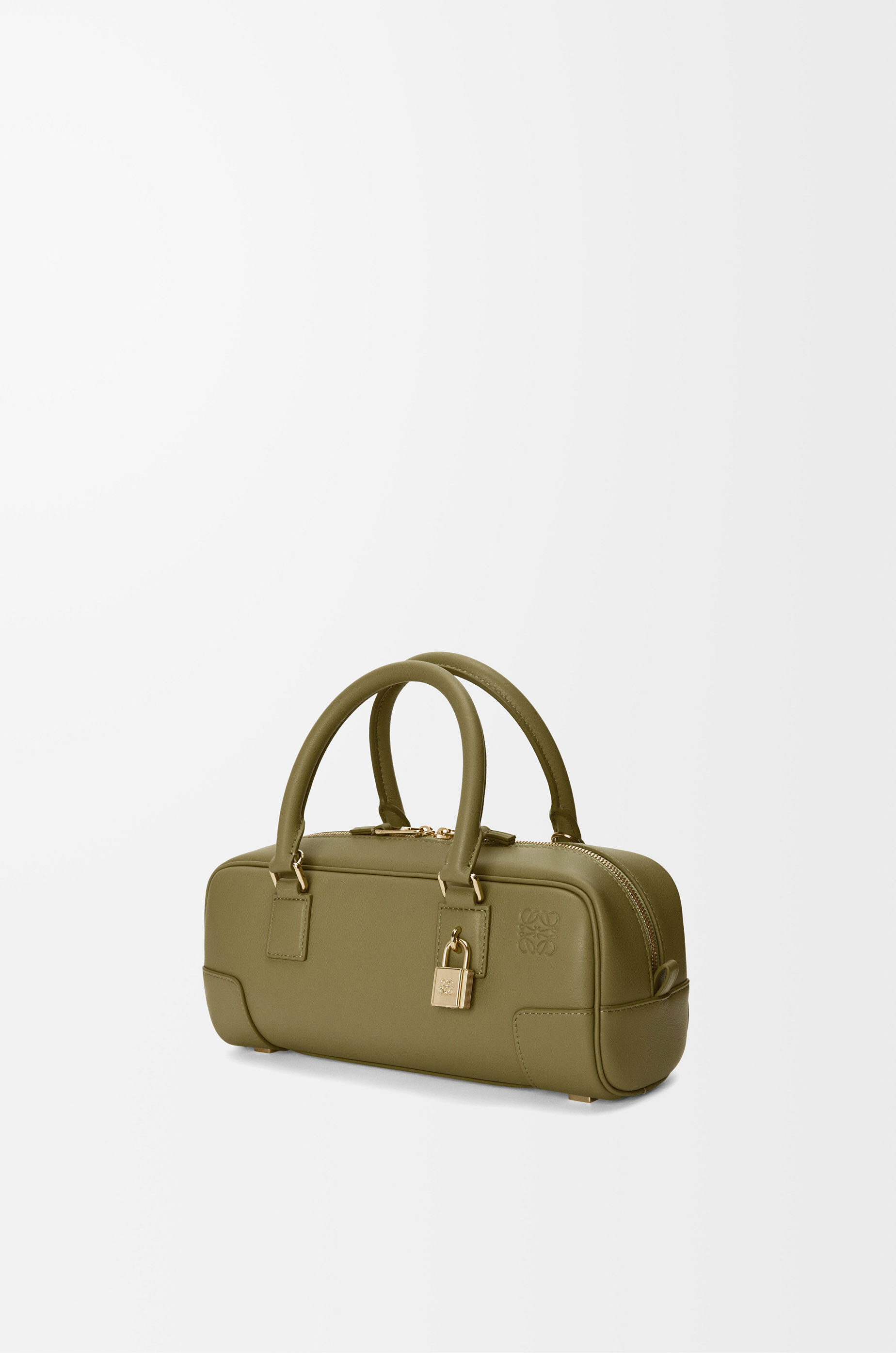 LOEWE Amazona 23 cropped bag in nappa calfskin Olive