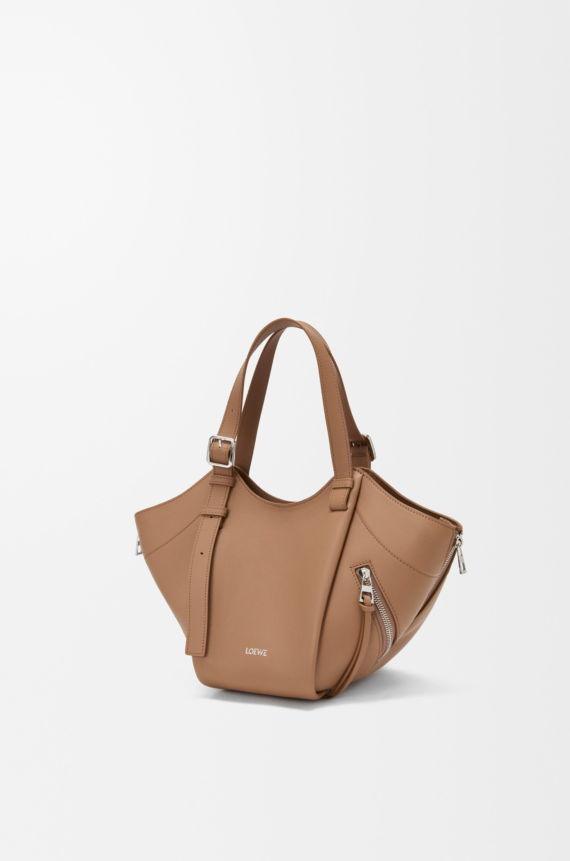 LOEWE Hammock Flip bag in classic calfskin Mocha