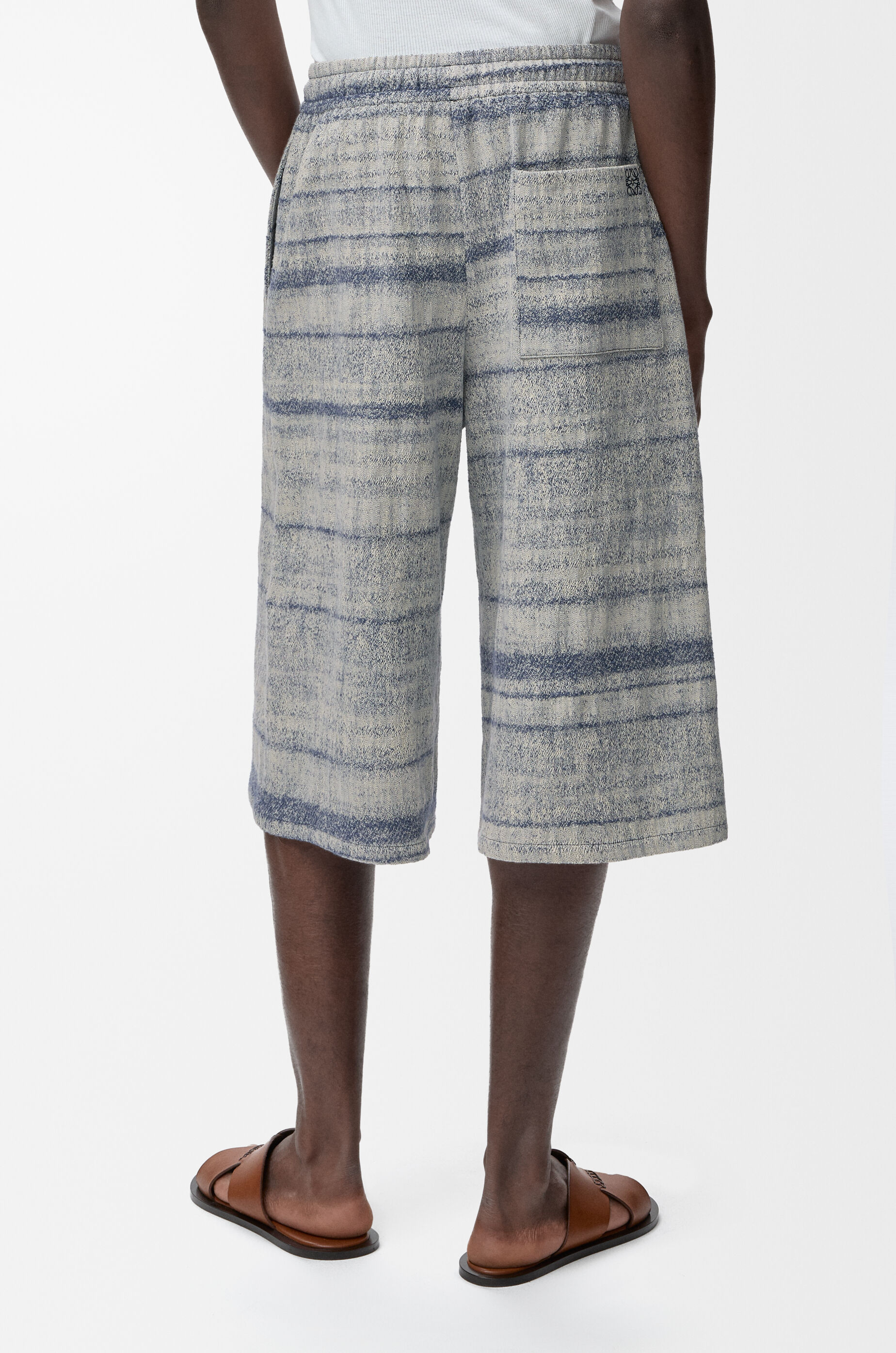 LOEWE Drawstring shorts in denim Blue