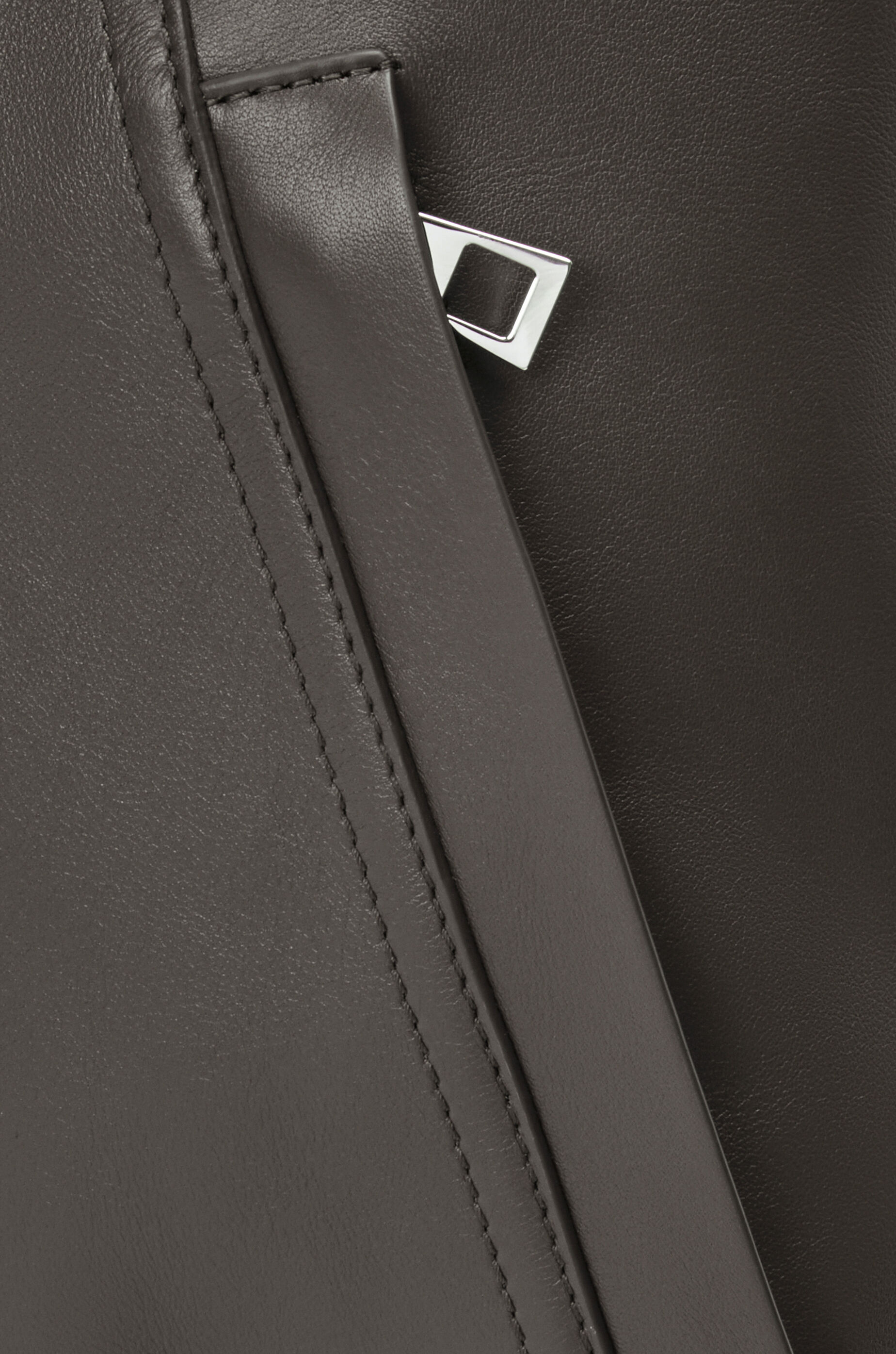 LOEWE Flamenco backpack in shiny supple calfskin Dark Grey