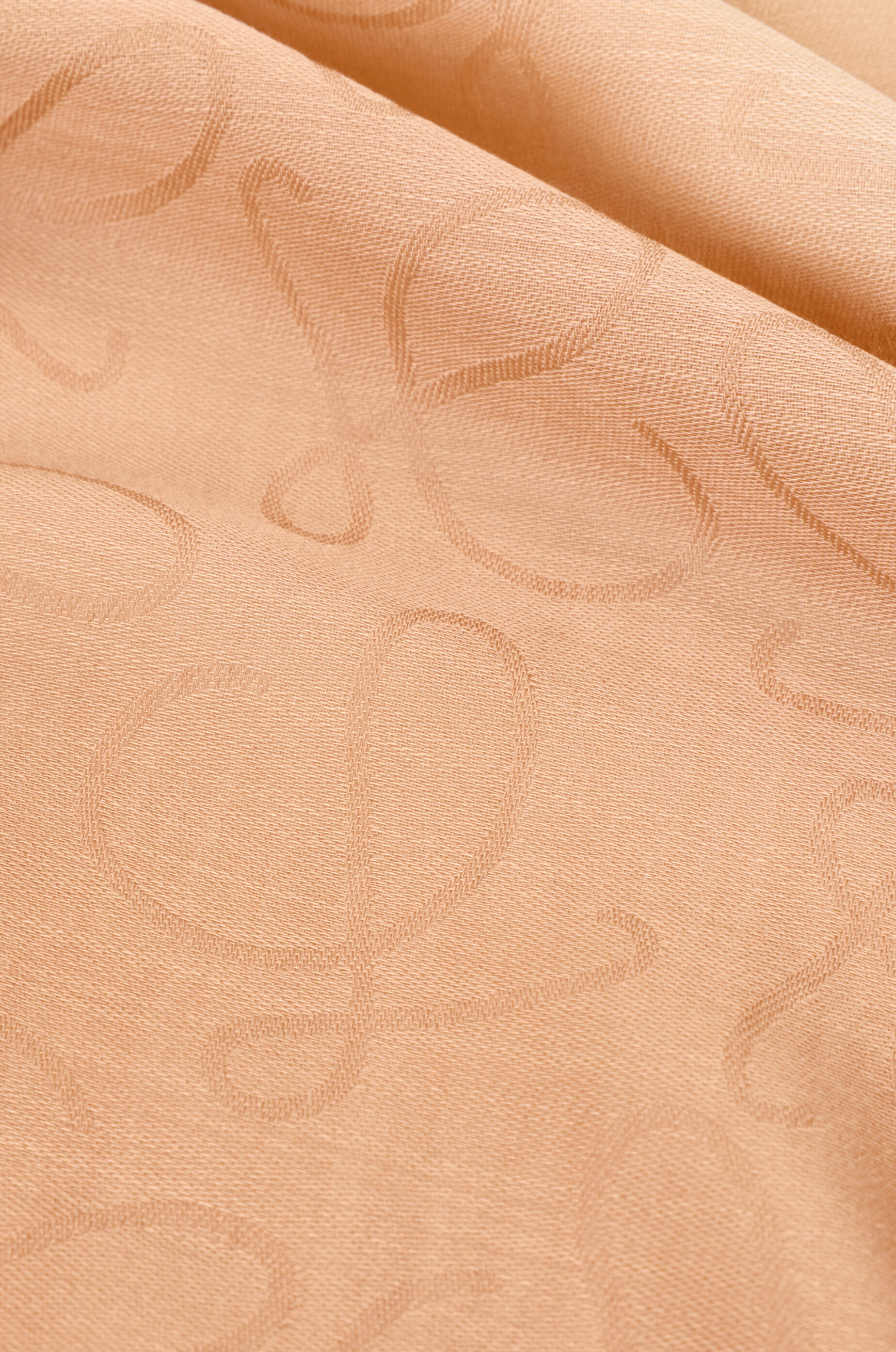 LOEWE Scarf in wool and silk Beige
