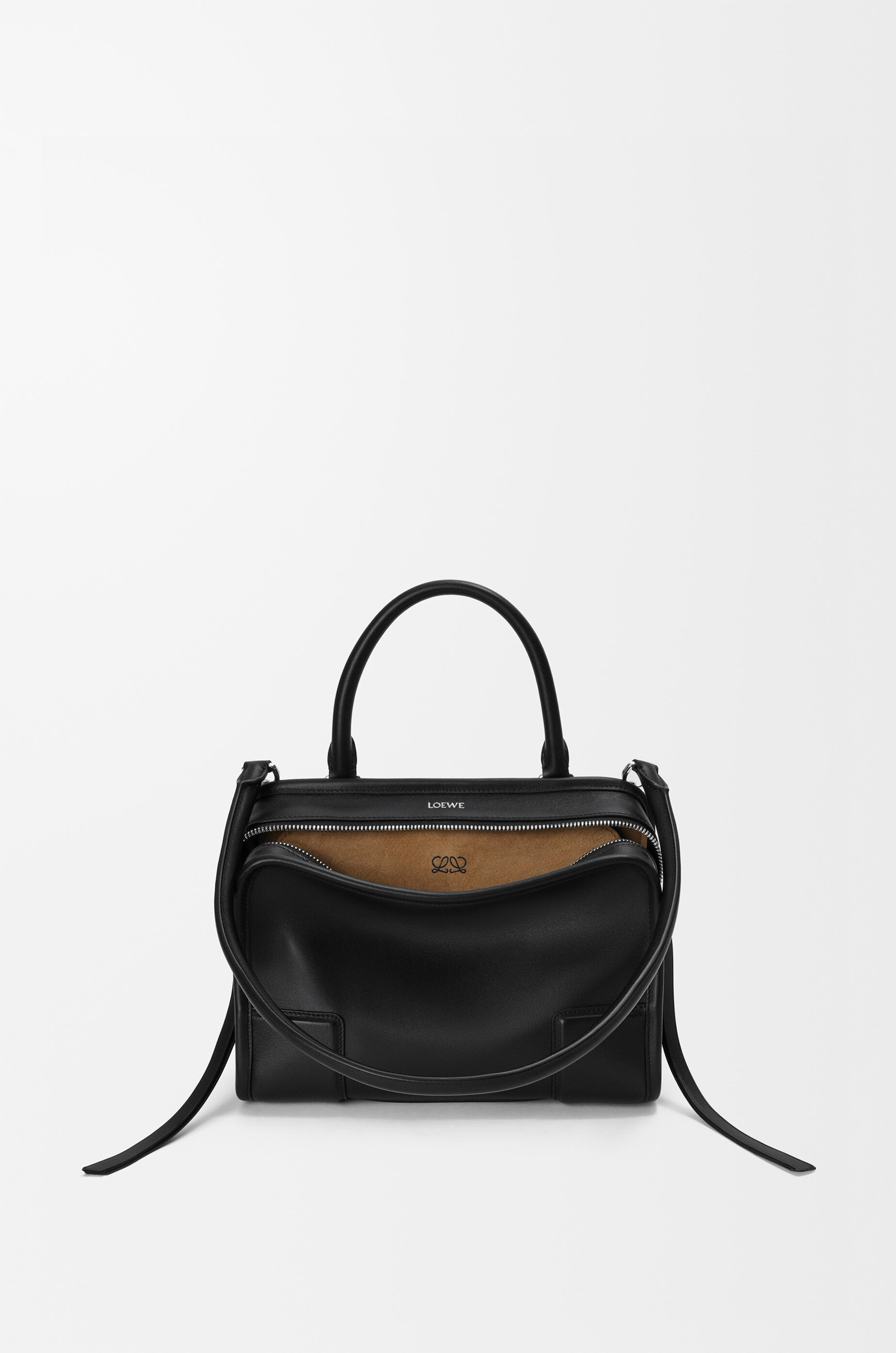 LOEWE Small Amazona 180 bag in soft calfskin Black