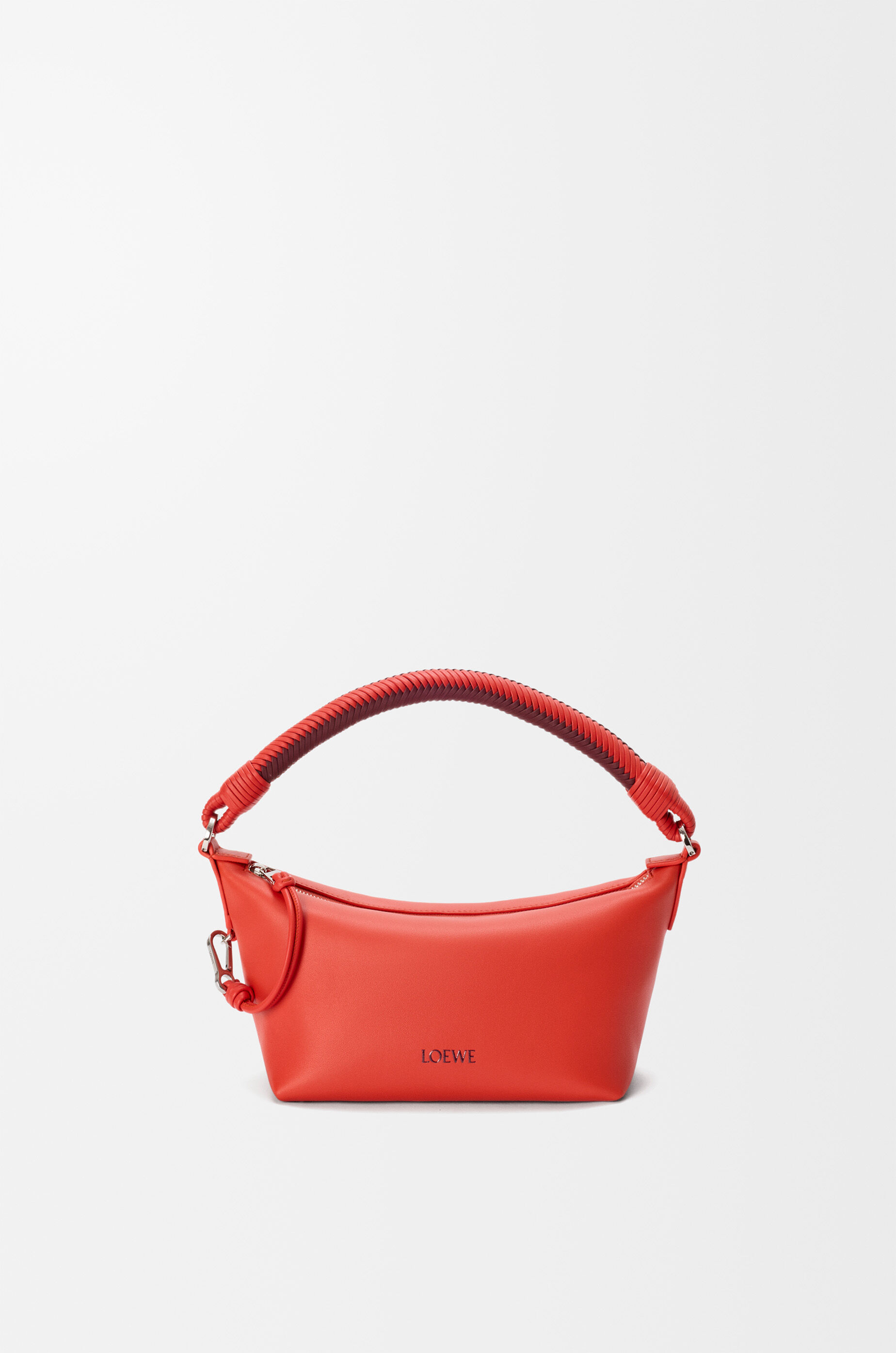 LOEWE Cala mini bag in mellow nappa lambskin Sunrise Orange/Pink Copper Red