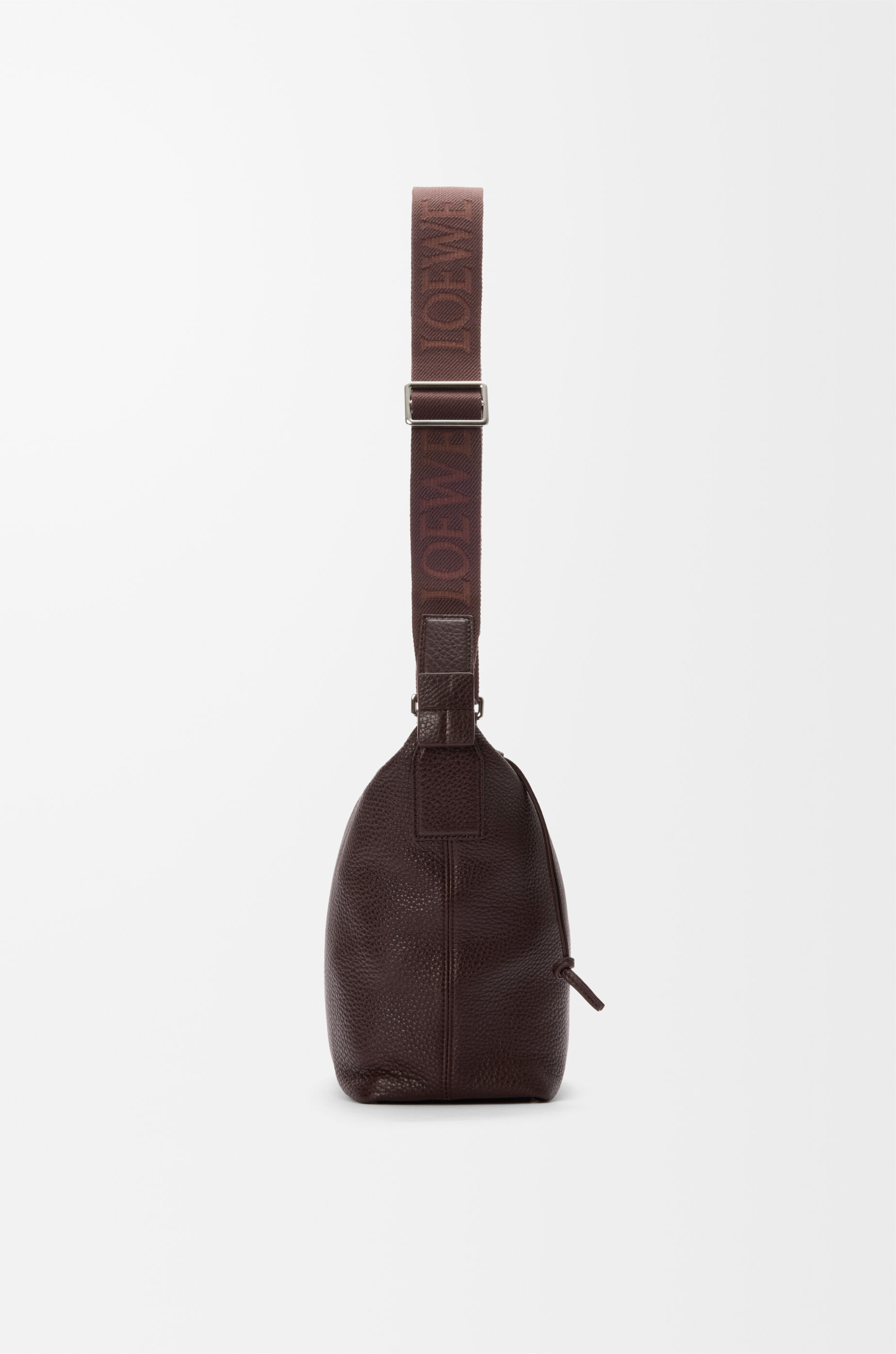 LOEWE Small Cubi crossbody bag in supple grained calfskin Oxblood
