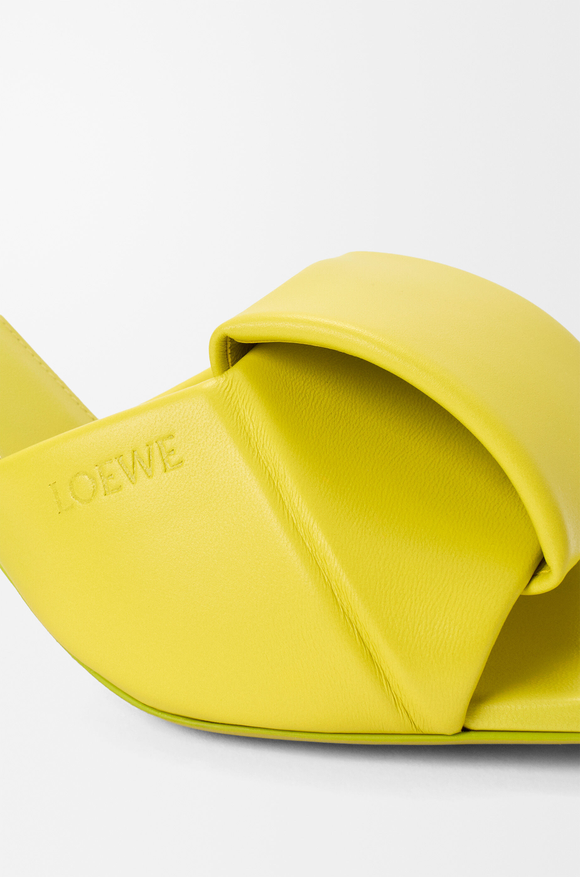LOEWE Origami slide in lambskin Lemon