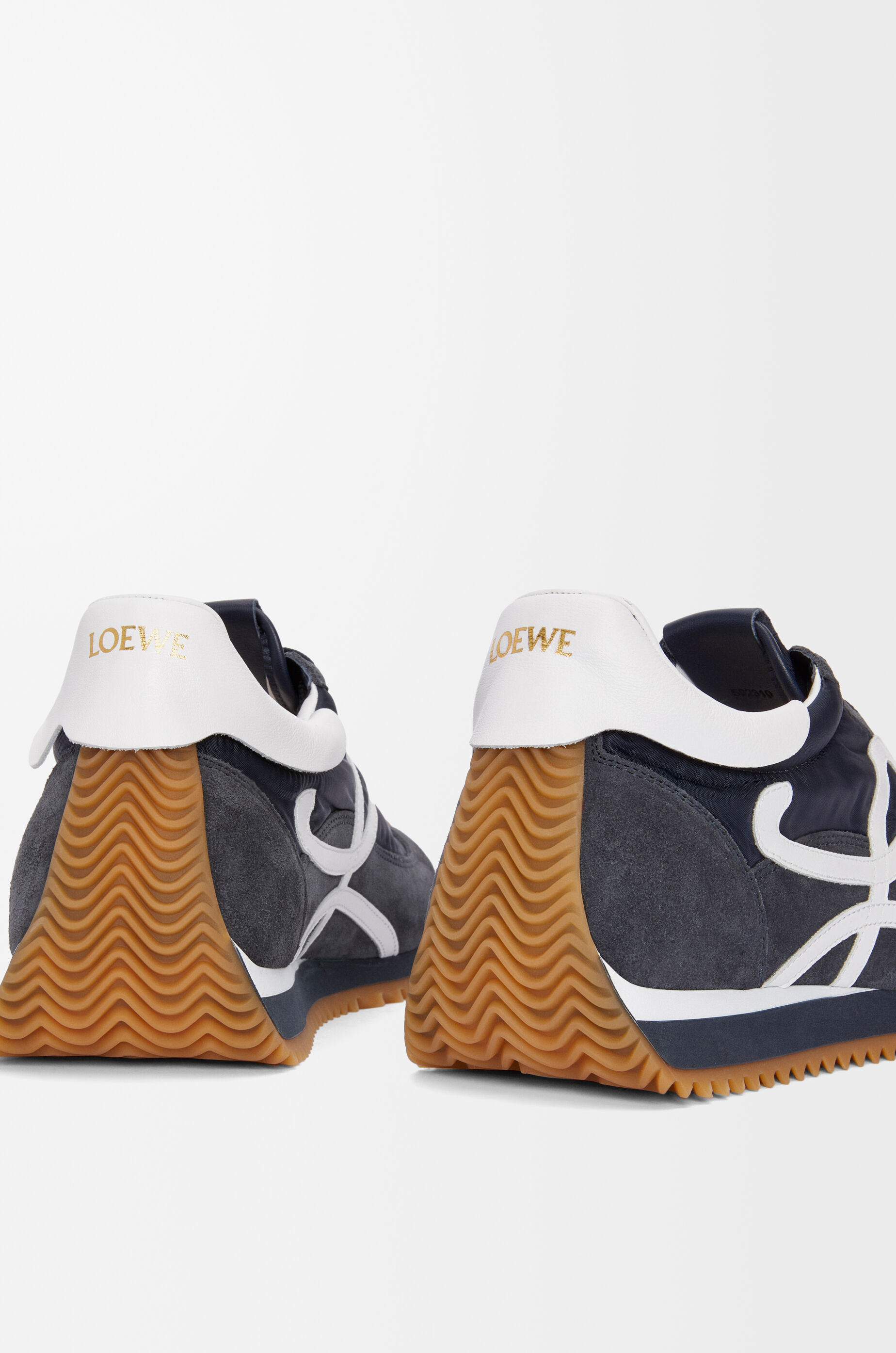 LOEWE Flow Runner 2.0 in nylon and suede Dark Navy
