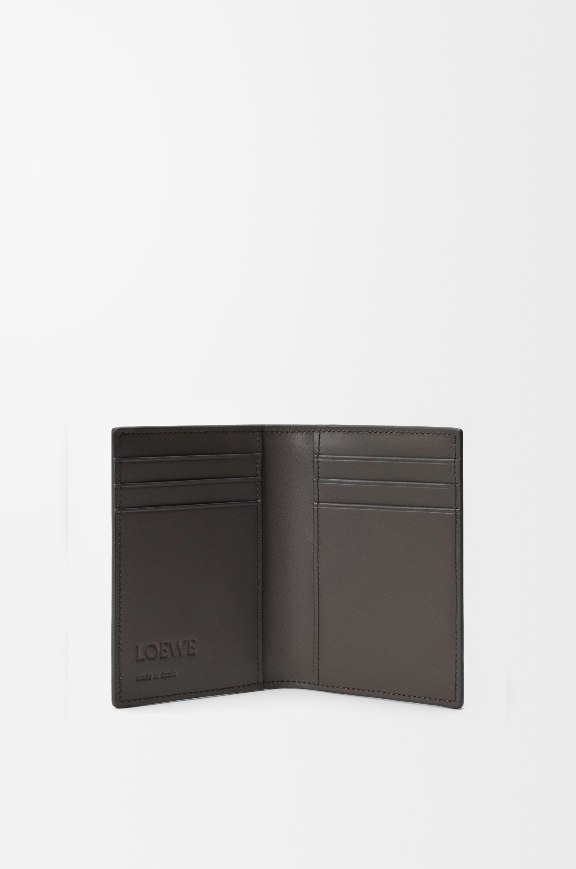 LOEWE Puzzle bifold cardholder in classic calfskin Dark Grey
