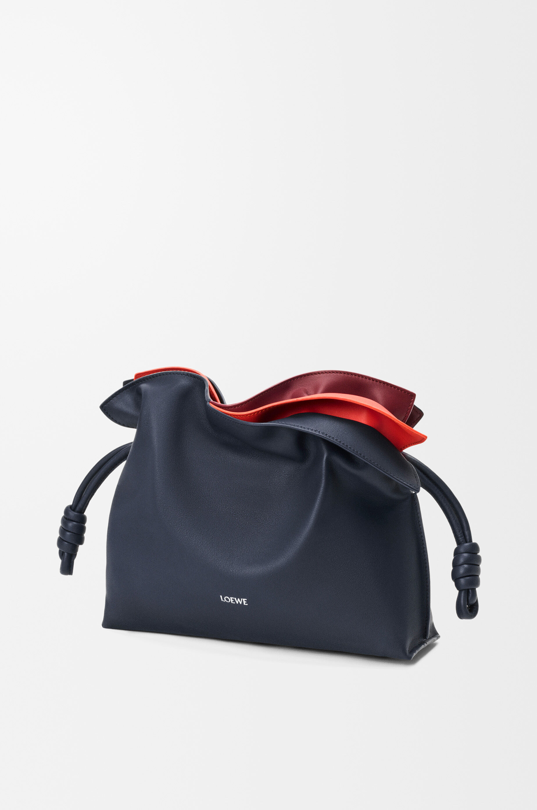 LOEWE Medium layered Flamenco clutch in nappa calfskin Multicolor  Deep Navy