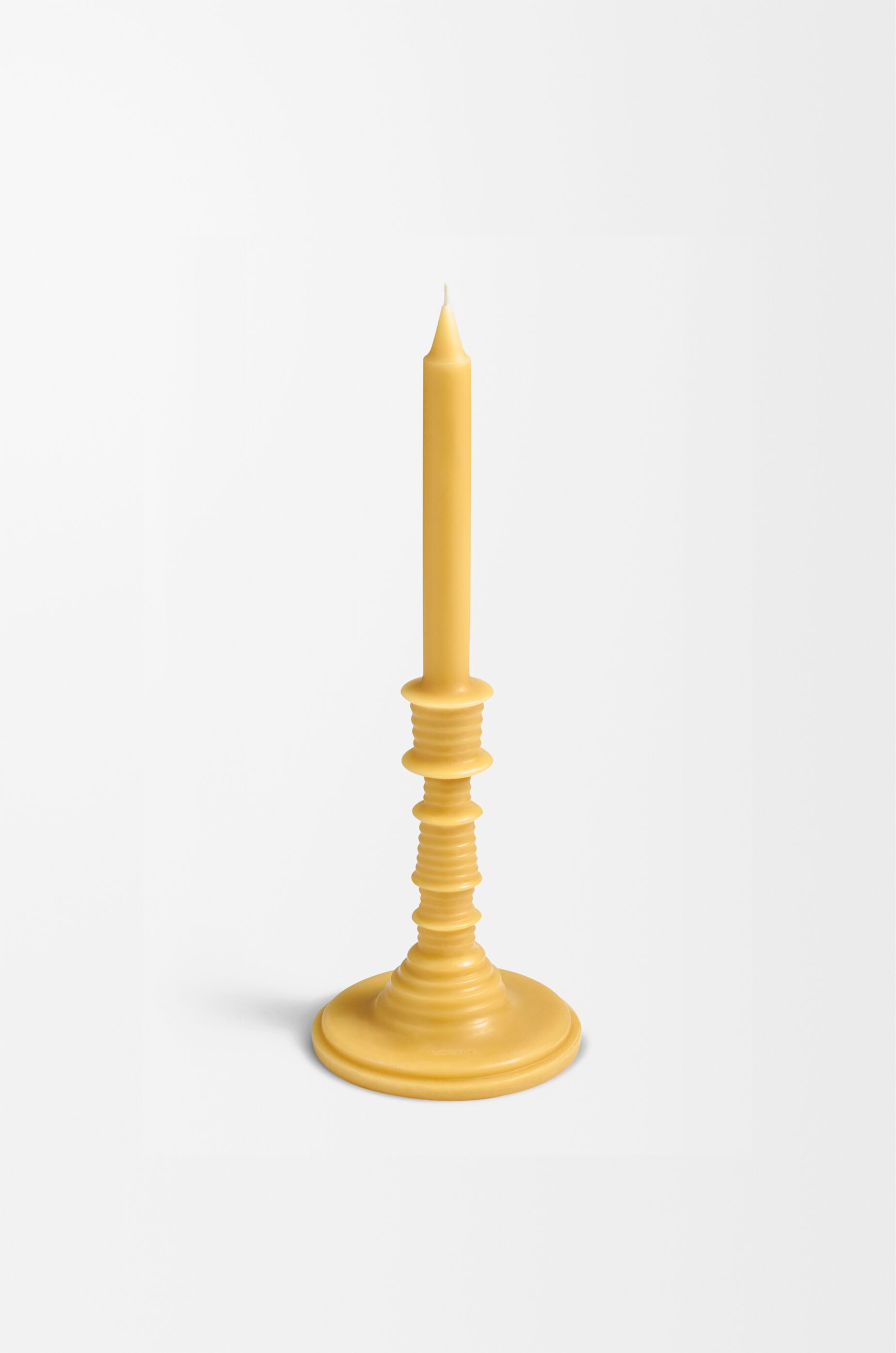 LOEWE Honey beeswax candleholder Yellow