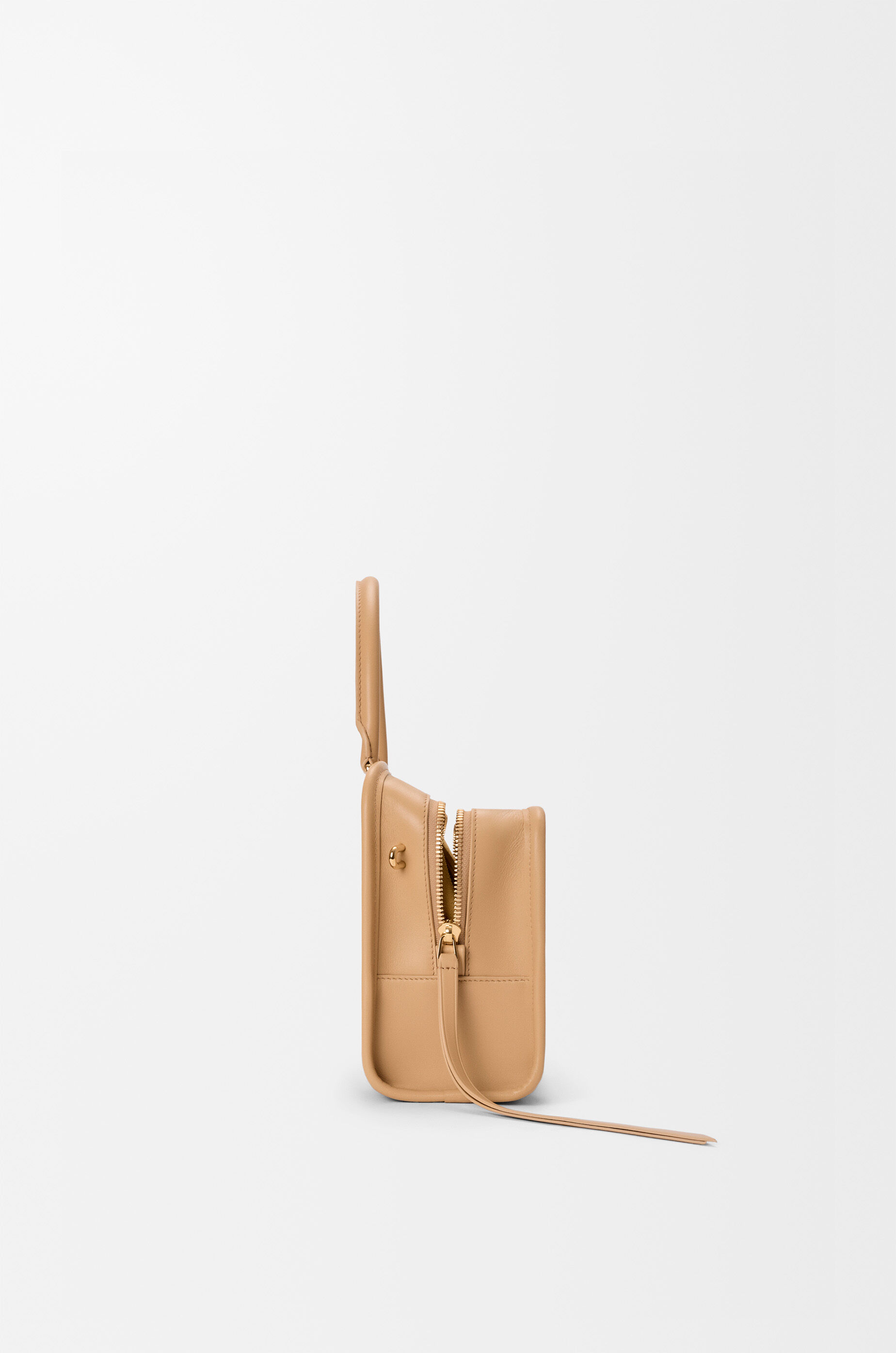 LOEWE Small Amazona 180 bag in soft calfskin Silk Beige/Mustard