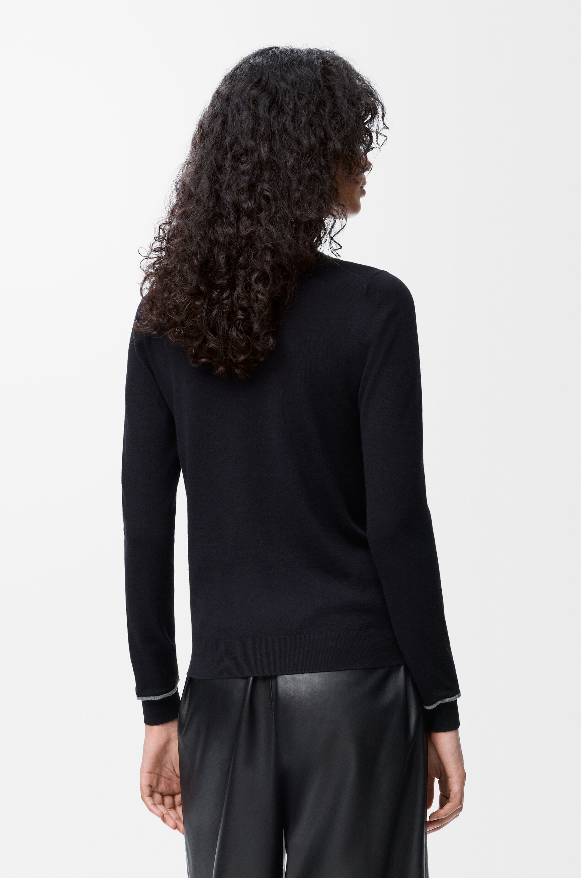 LOEWE Sweater in wool Navy/Grey