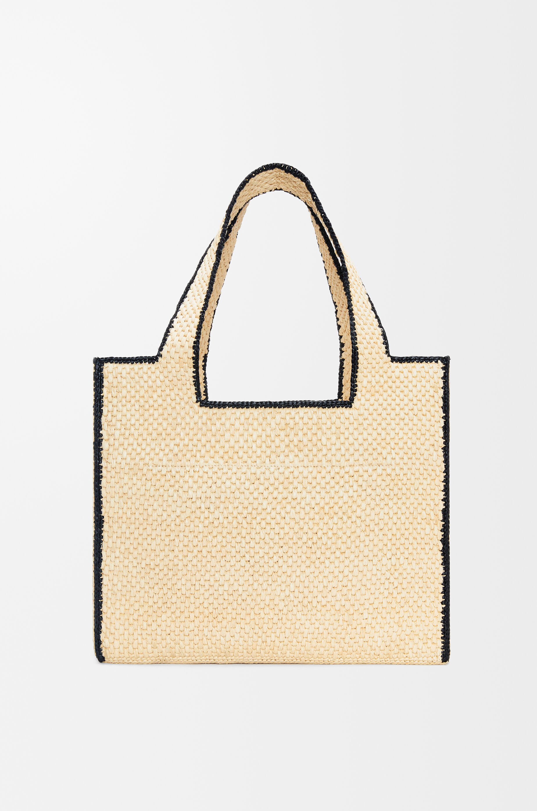 LOEWE Large LOEWE Font tote in raffia Natural