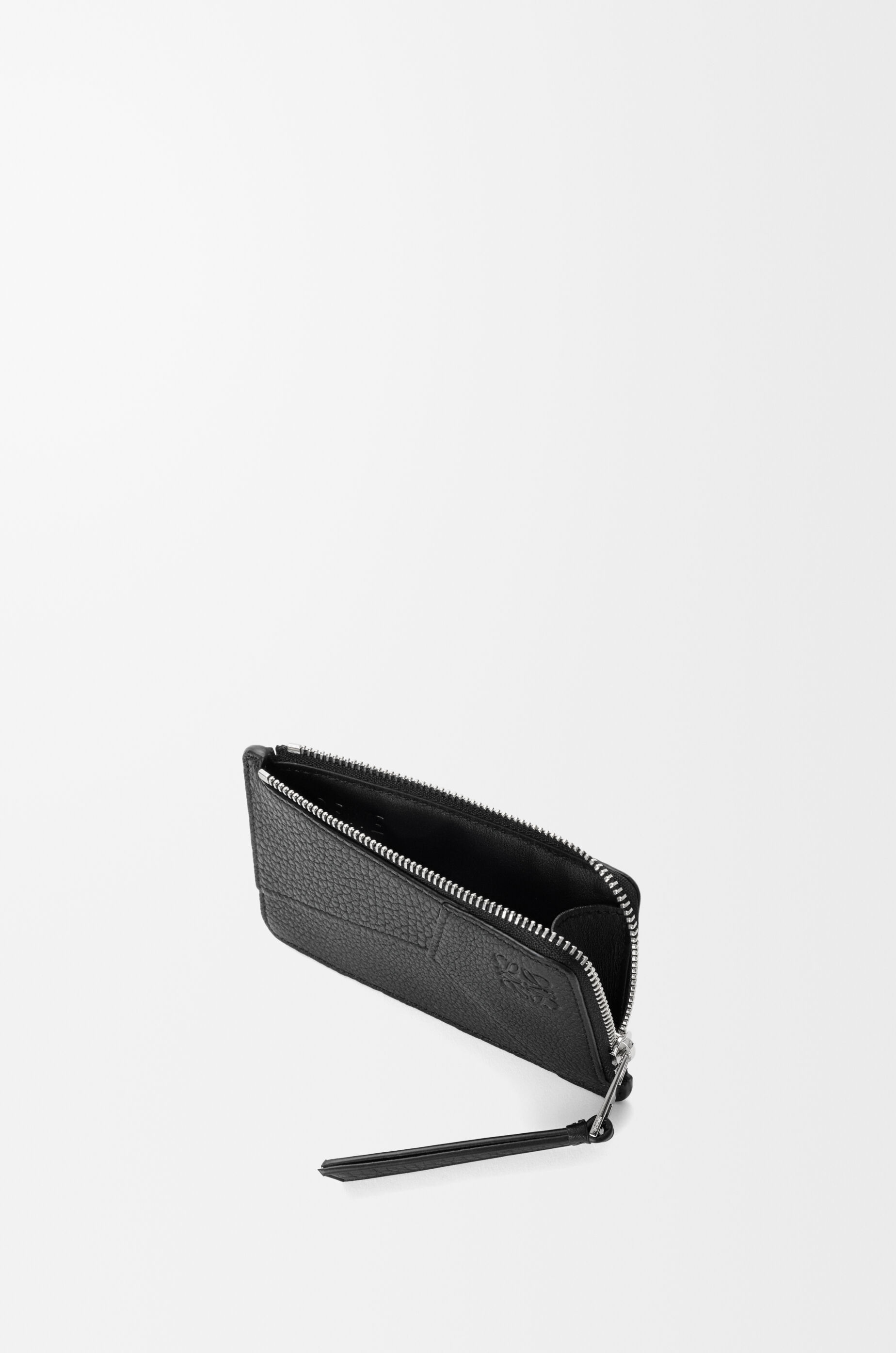 LOEWE Puzzle coin cardholder in supple grained calfskin Black