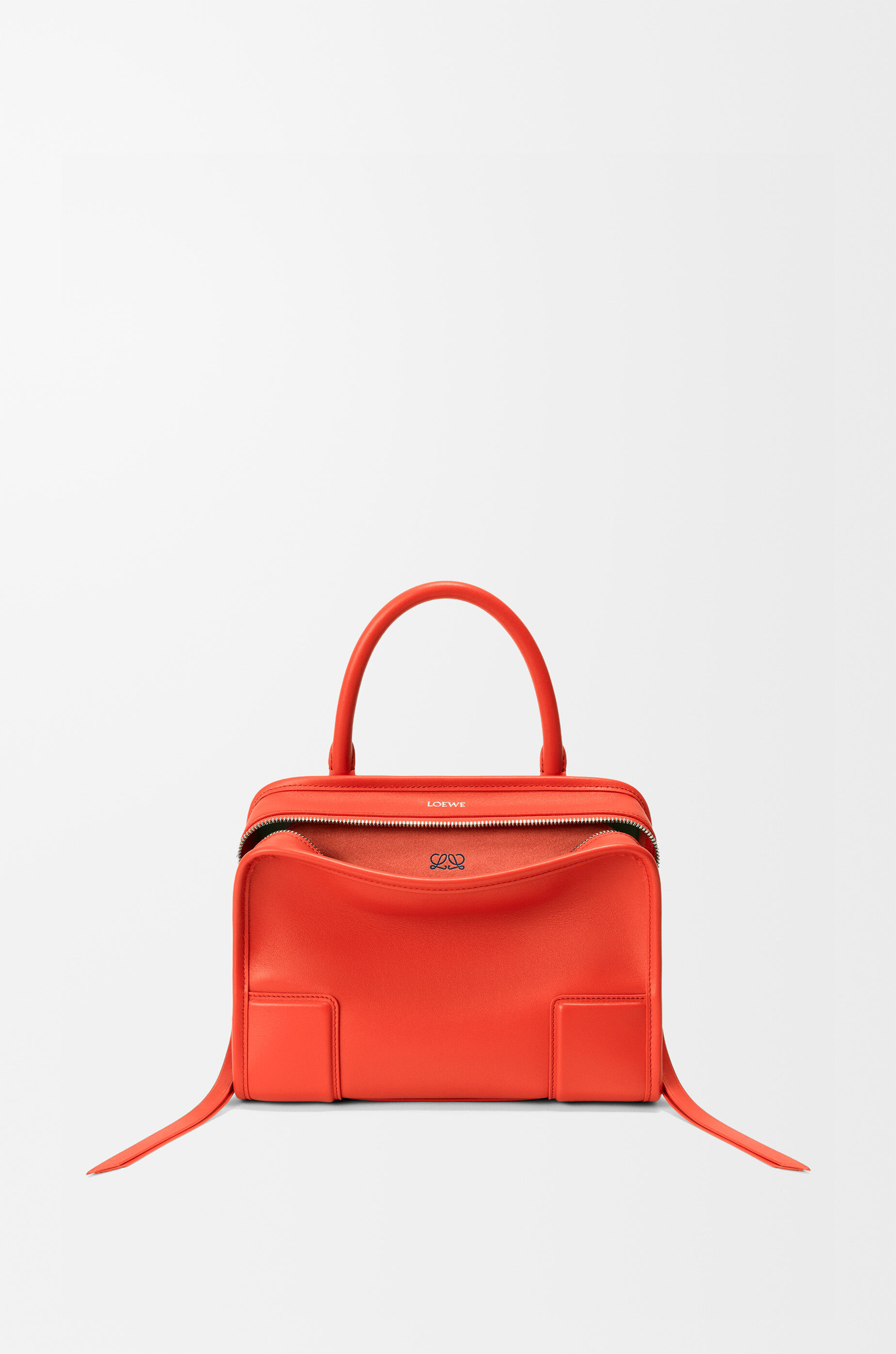 LOEWE Small Amazona 180 bag in soft calfskin Sunrise Orange