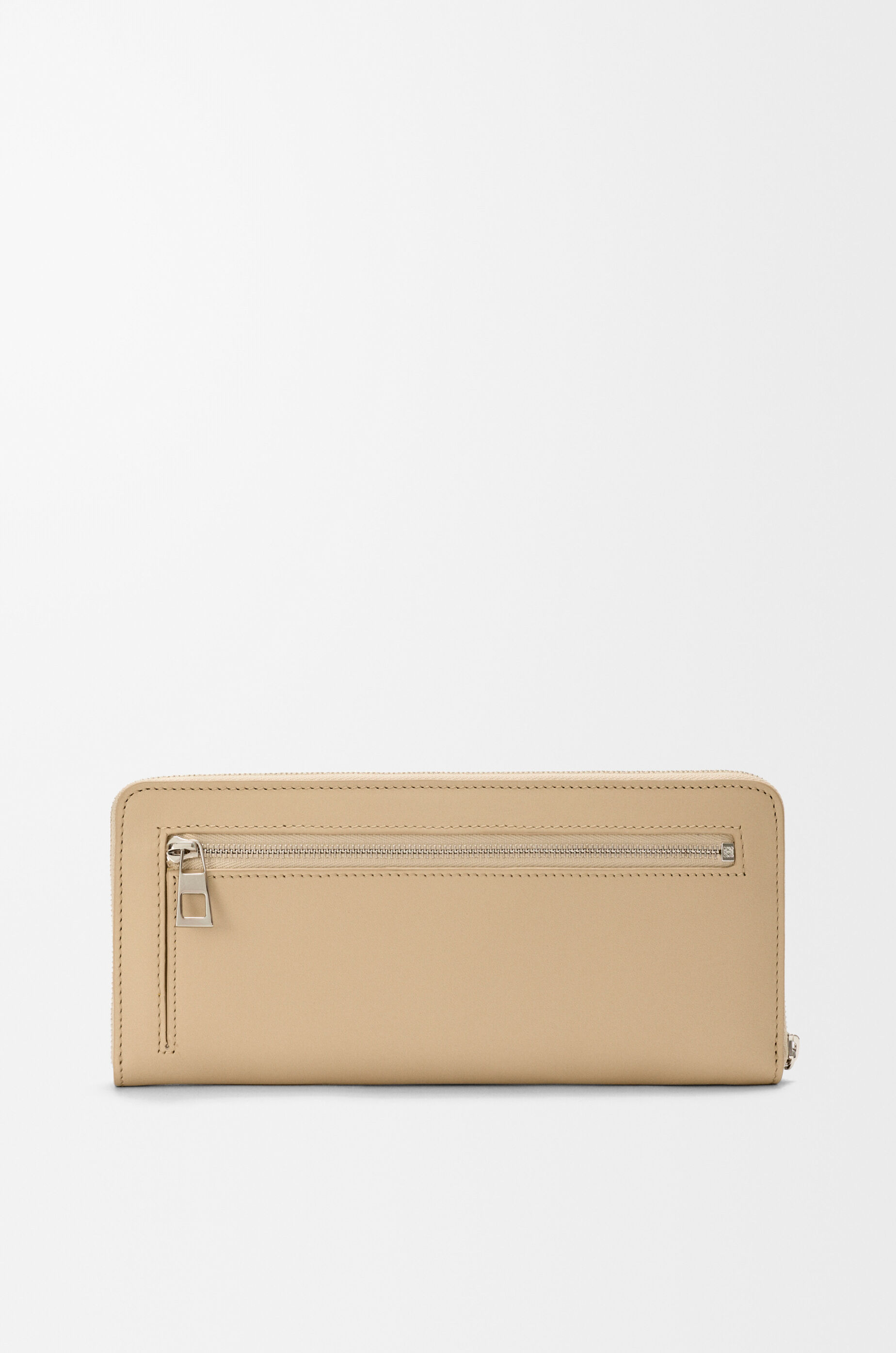 LOEWE Knot zip around wallet in shiny nappa calfskin Beige/Lemon