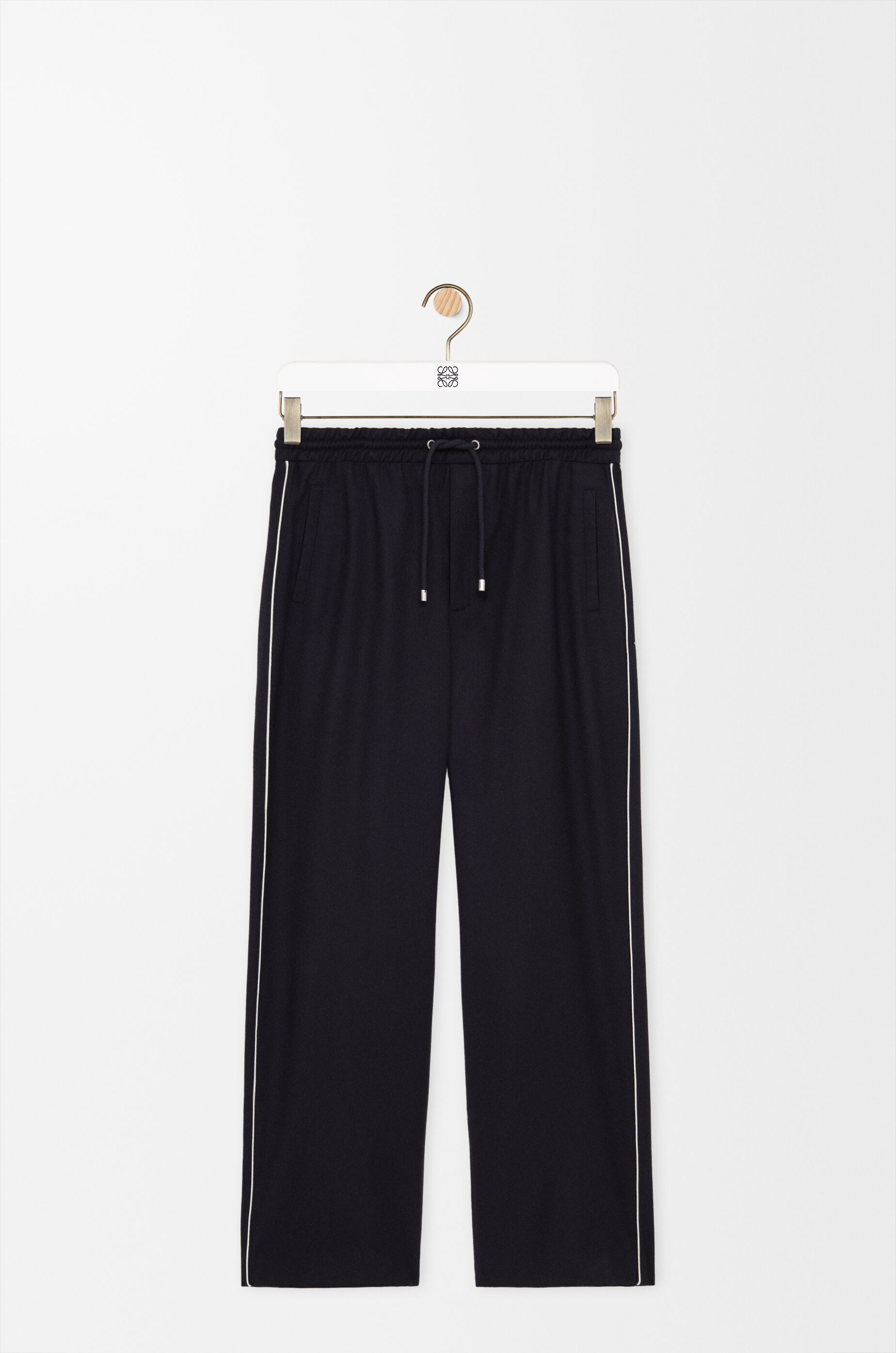 LOEWE Drawstring trousers in wool Navy Blue