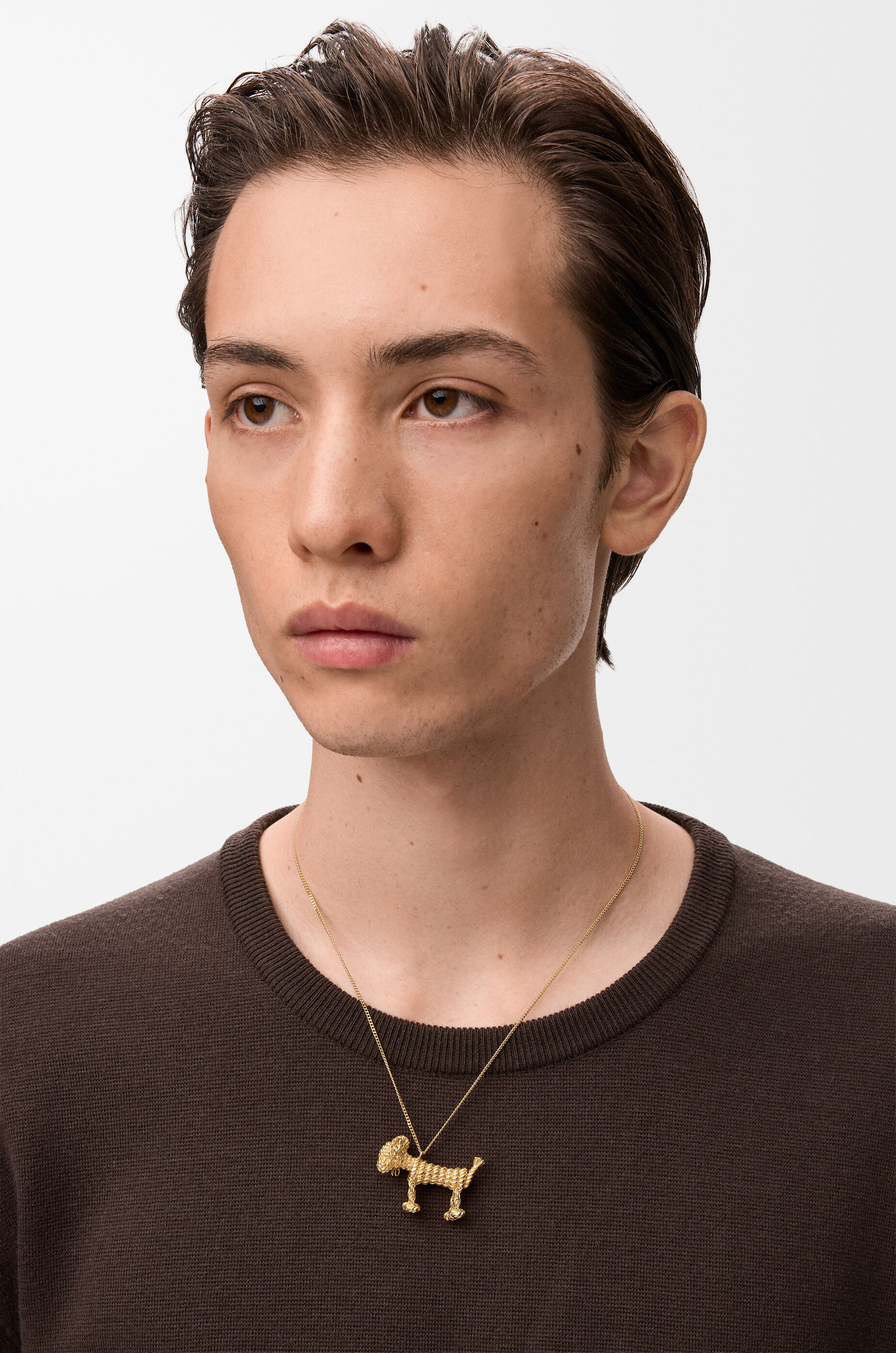 LOEWE Sausage dog necklace Gold