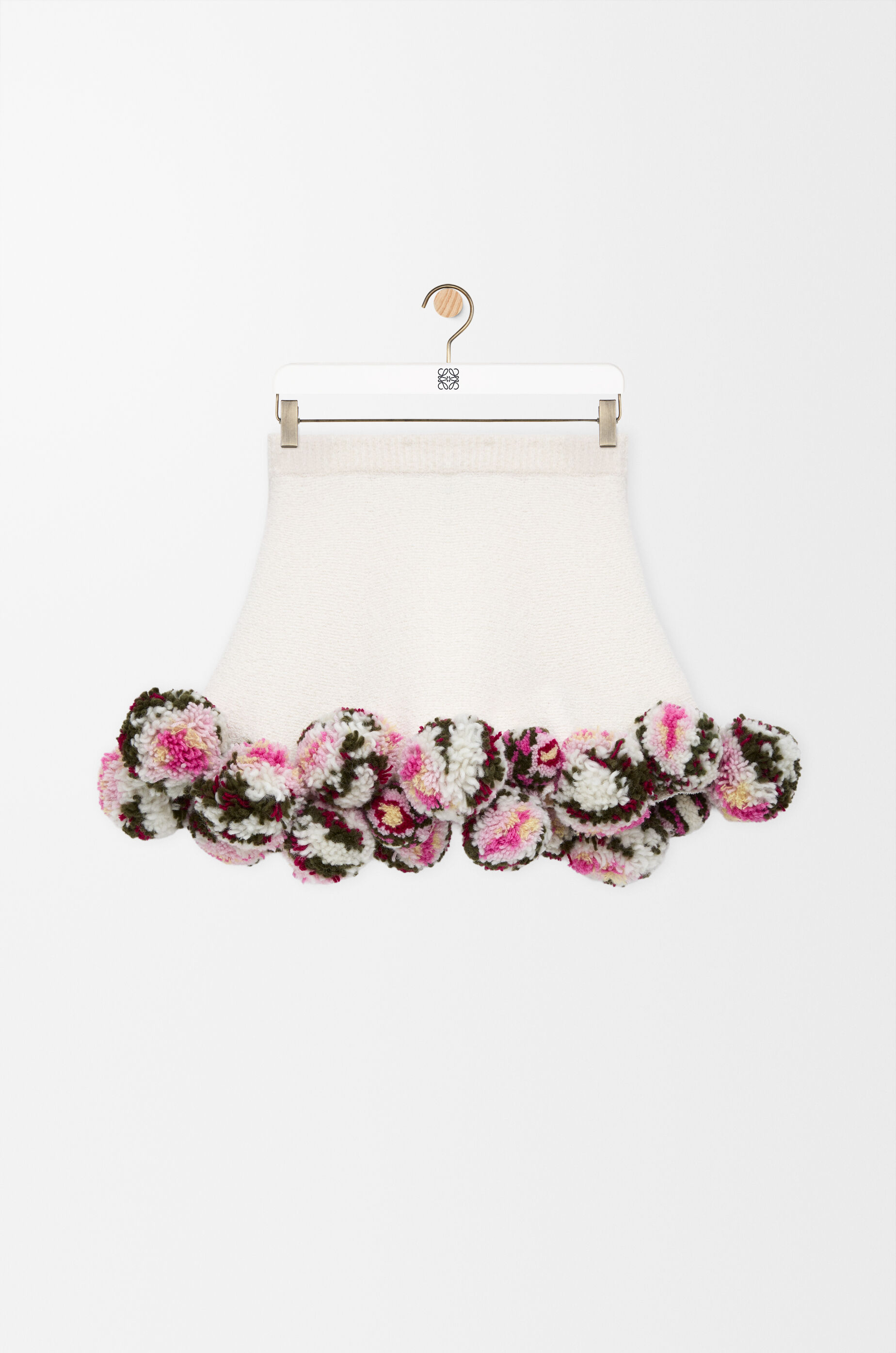 LOEWE Skirt in cotton blend White/Multicolor