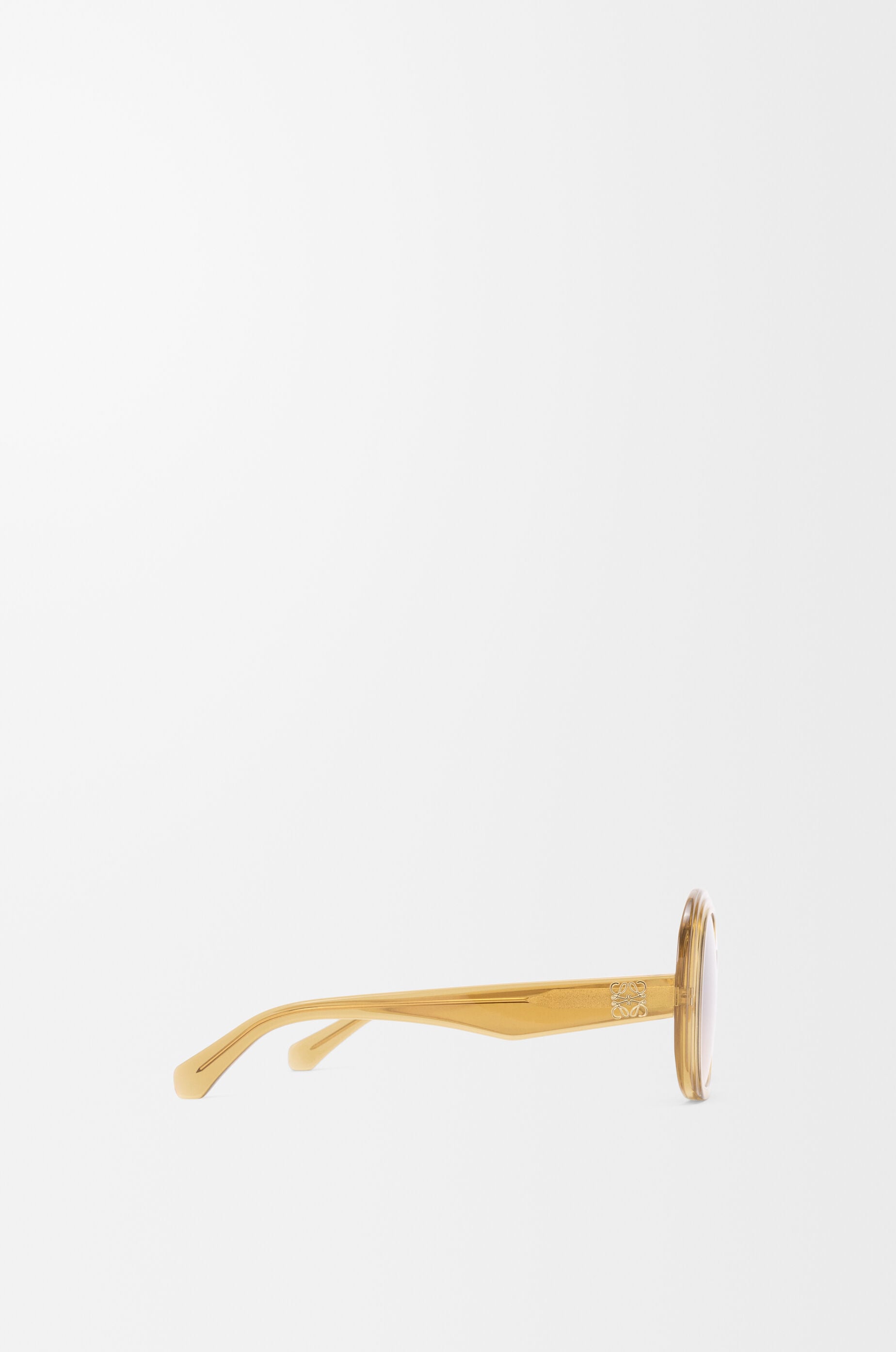 LOEWE Mini Anagram Steps Square sunglasses Transparent Olive