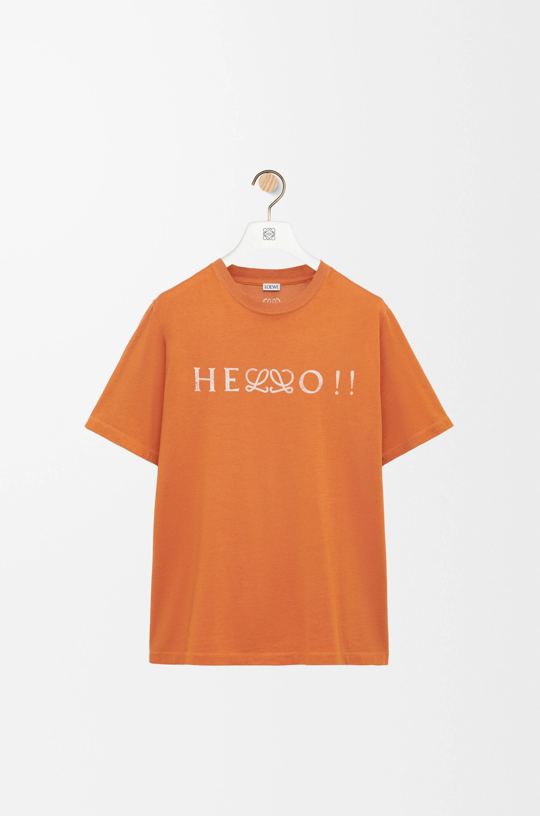 LOEWE Regular fit T-shirt in cotton blend Orange