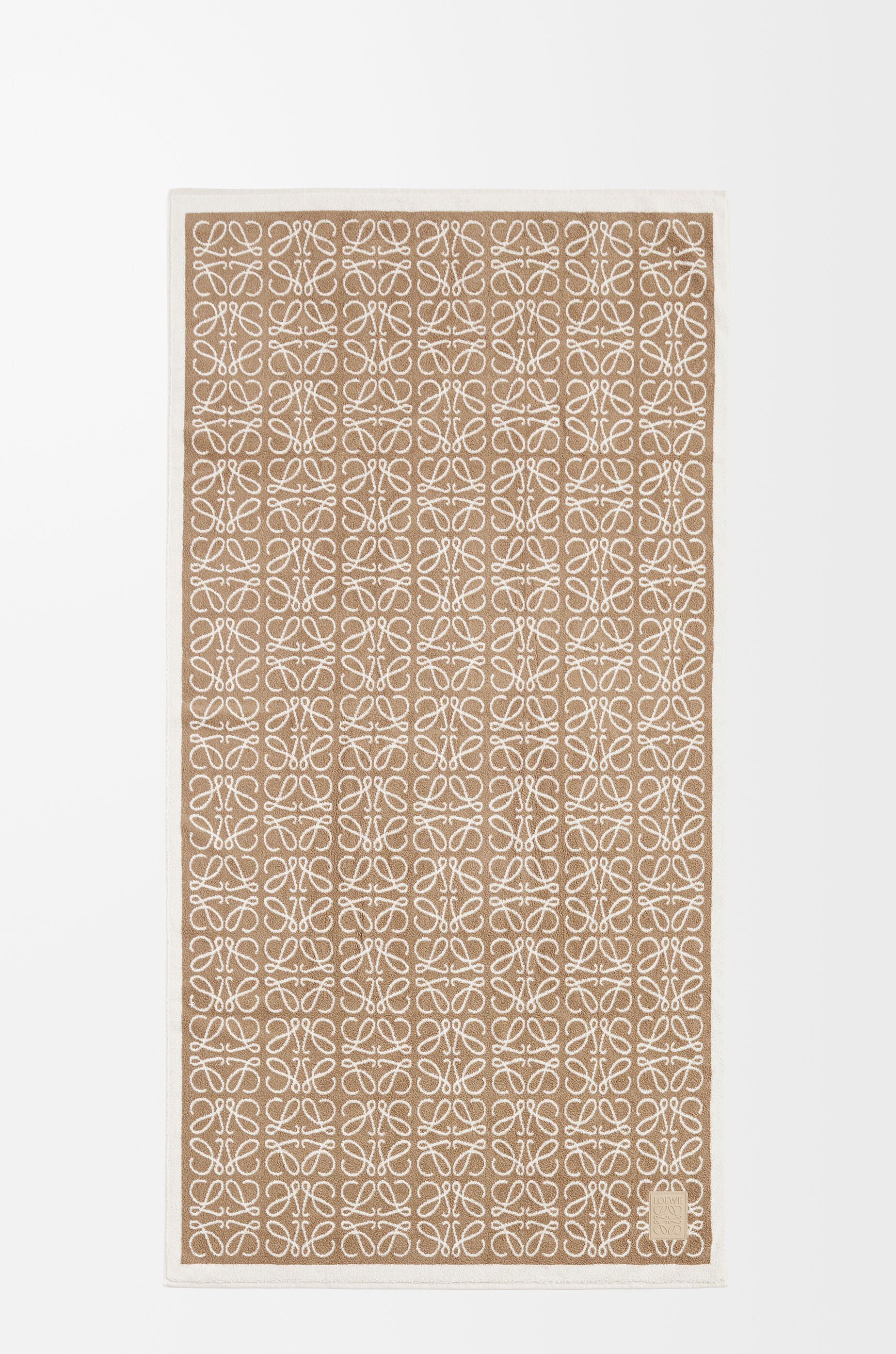 LOEWE Anagram towel in cotton Beige